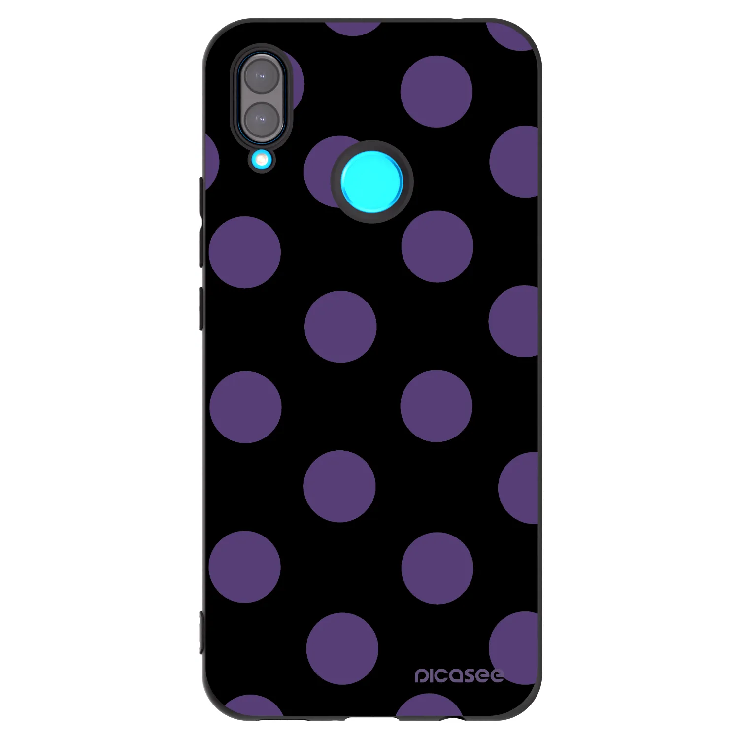 Picasee silikonski črni ovitek za Huawei Nova 3i - Big flickers