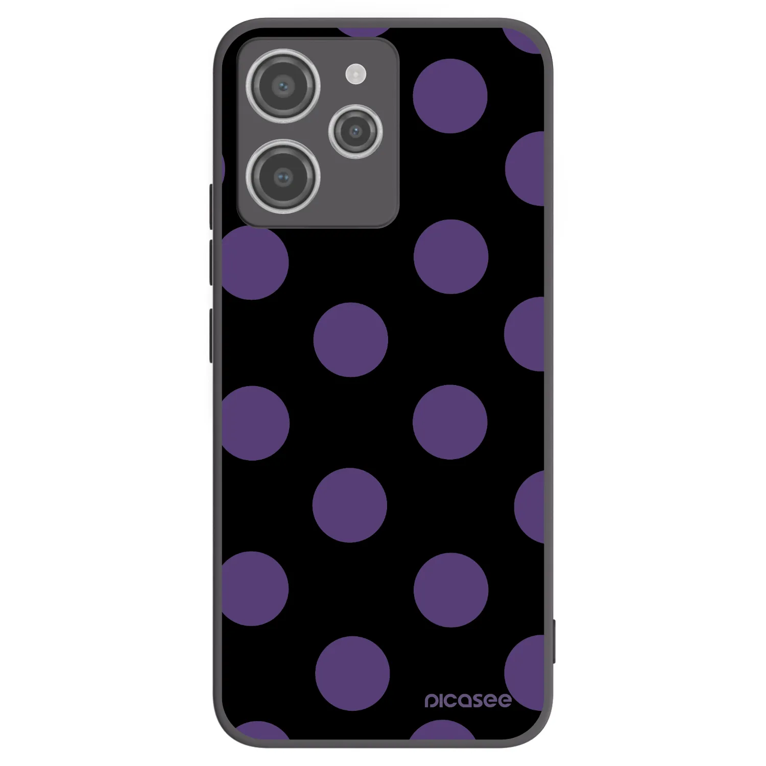 Picasee silikonski črni ovitek za Xiaomi Redmi 12 4G - Big flickers