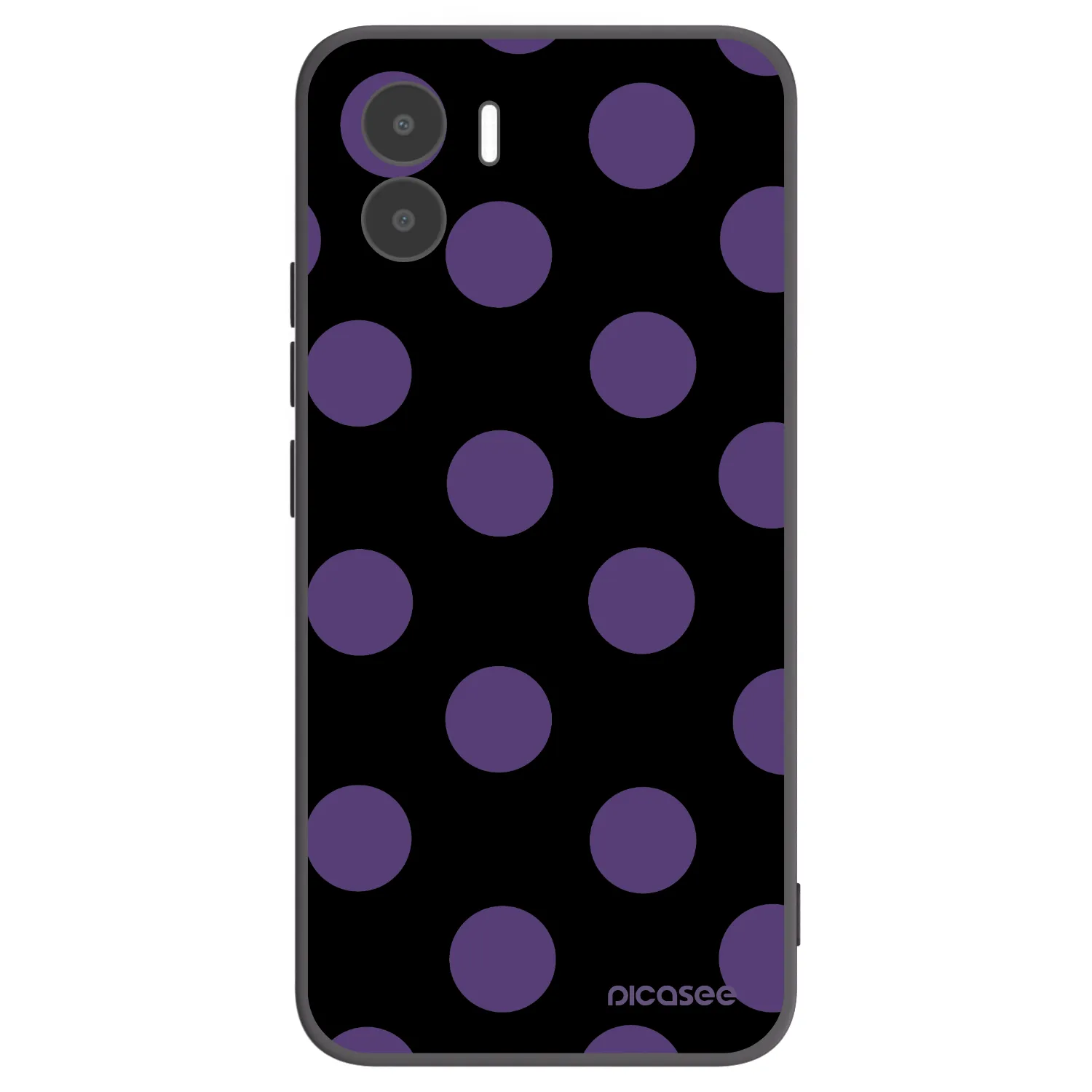 Picasee silikonski črni ovitek za Xiaomi Redmi A2 - Big flickers