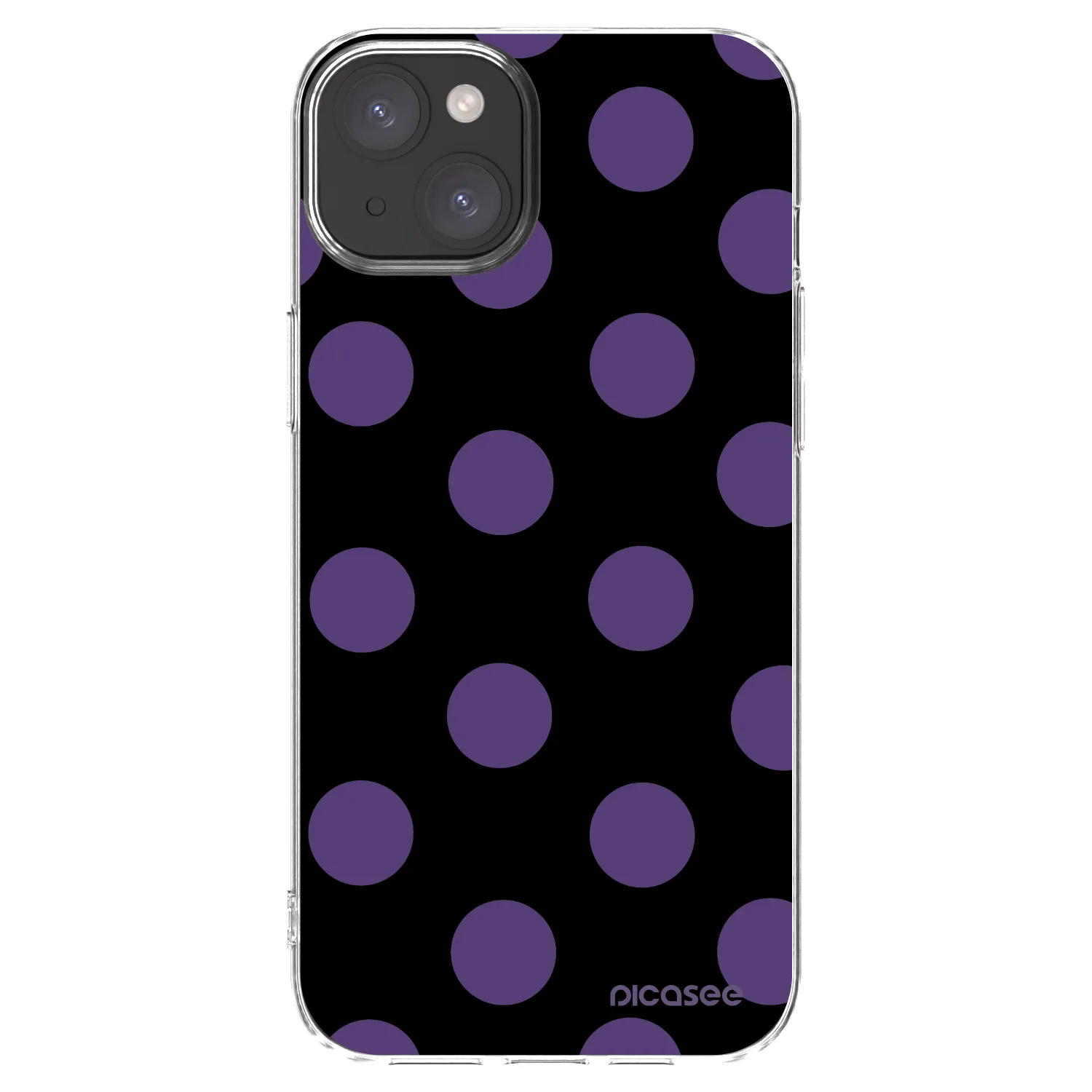 Picasee silikonski prozorni ovitek za Apple iPhone 15 Plus - Big flickers