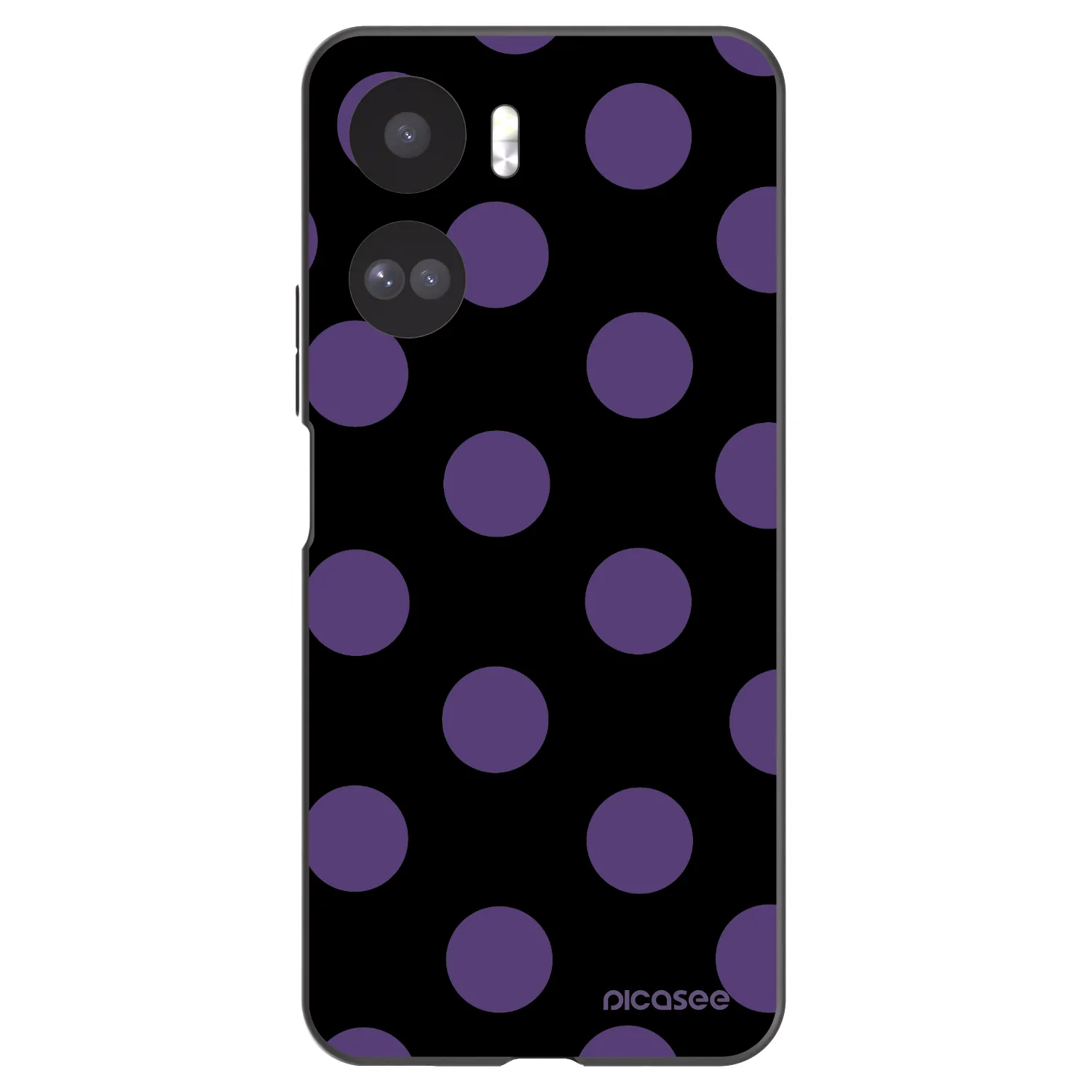 Picasee silikonski črni ovitek za Honor 90 Lite 5G - Big flickers