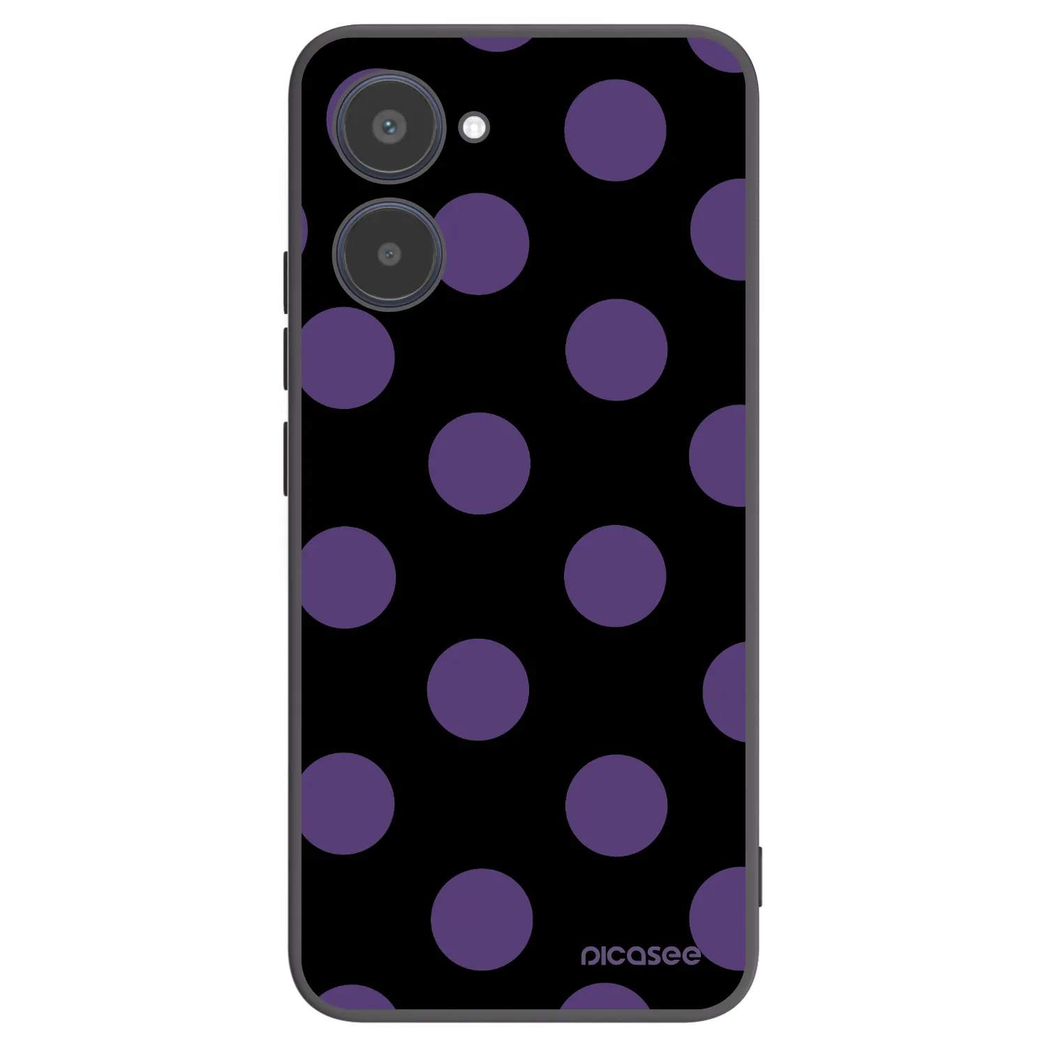 Picasee silikonski črni ovitek za Realme 10 4G - Big flickers