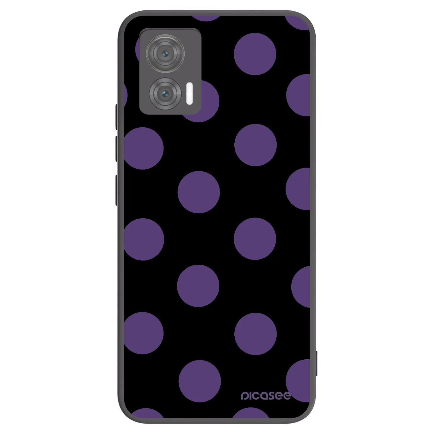 Picasee silikonski črni ovitek za Motorola Edge 30 Neo - Big flickers