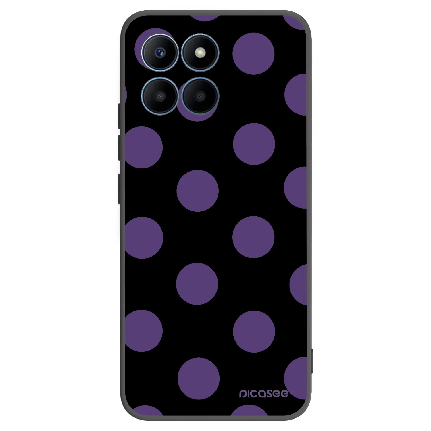 Picasee silikonski črni ovitek za Honor 70 Lite - Big flickers