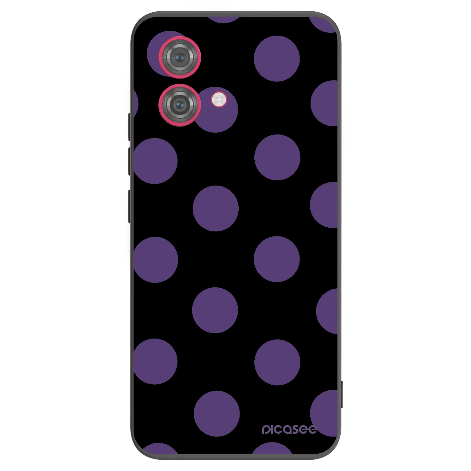 Picasee silikonski črni ovitek za Motorola Moto G84 5G - Big flickers