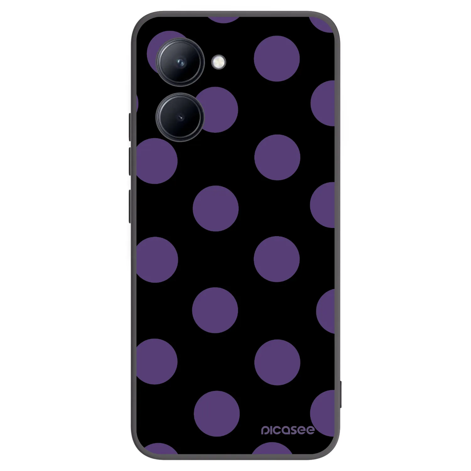 Picasee silikonski črni ovitek za Realme C33 (2023) - Big flickers