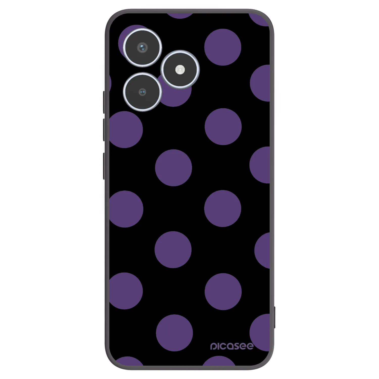 Picasee silikonski črni ovitek za Realme C53 - Big flickers