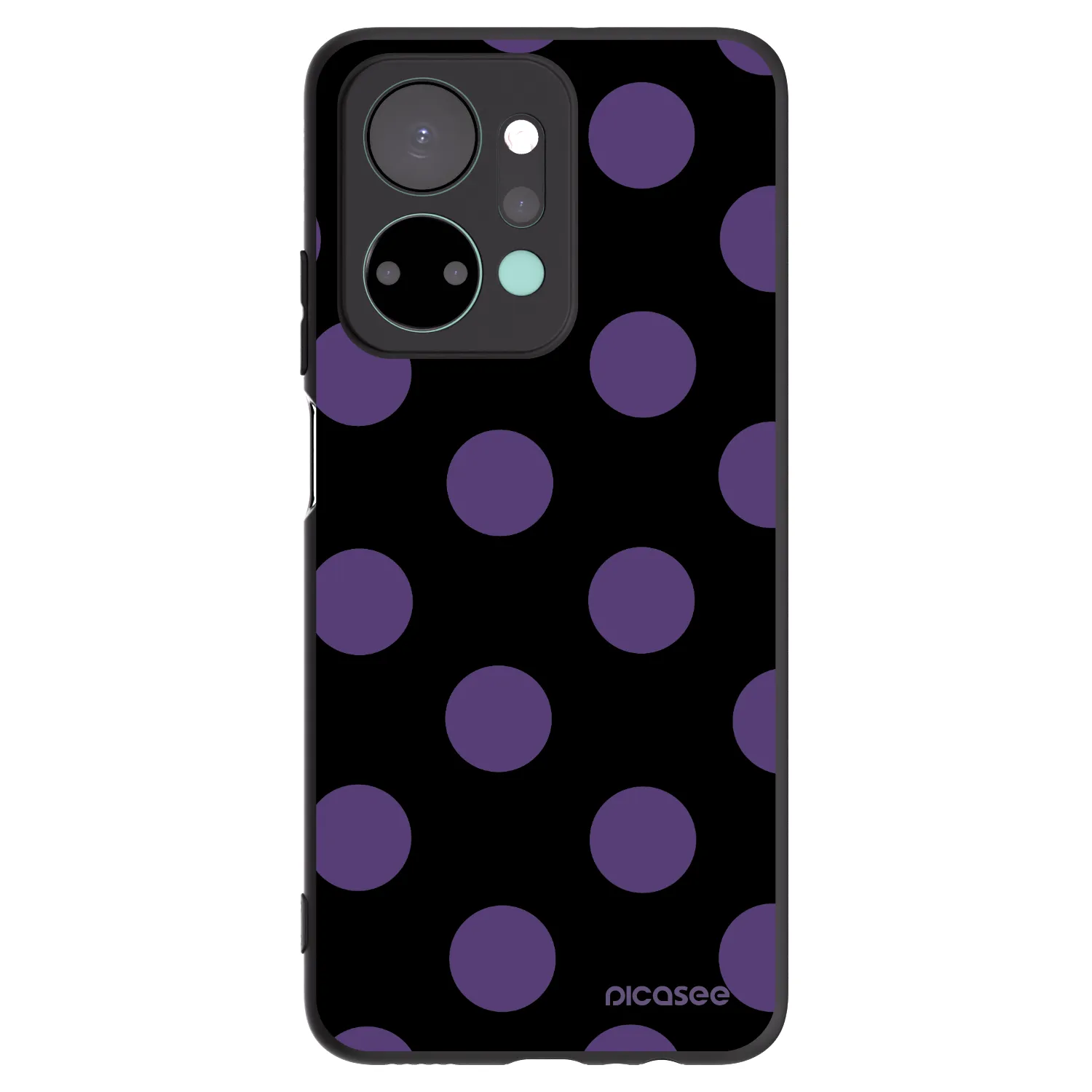 Picasee silikonski črni ovitek za Honor X7a - Big flickers