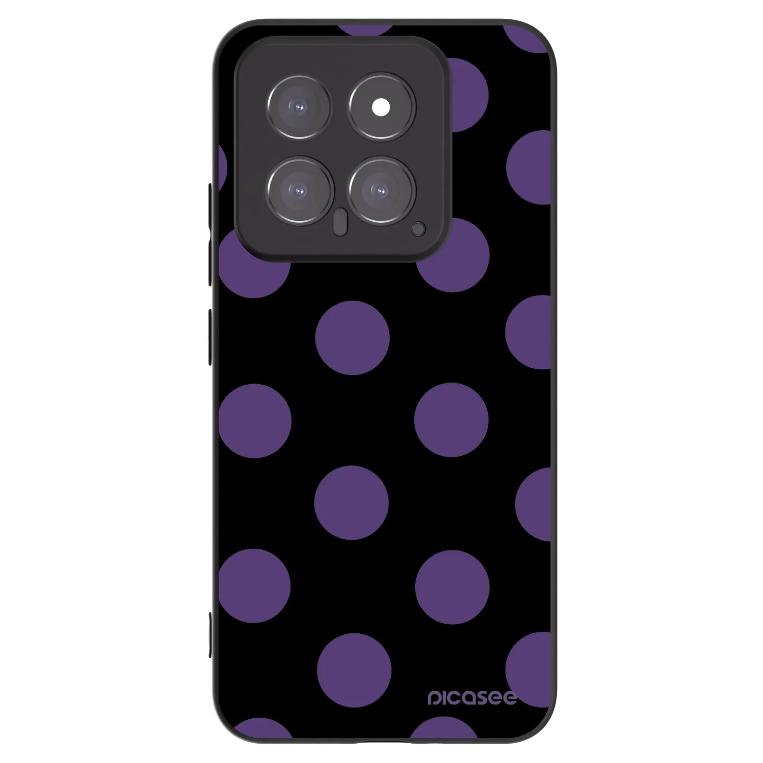 Picasee silikonski črni ovitek za Xiaomi 14 - Big flickers
