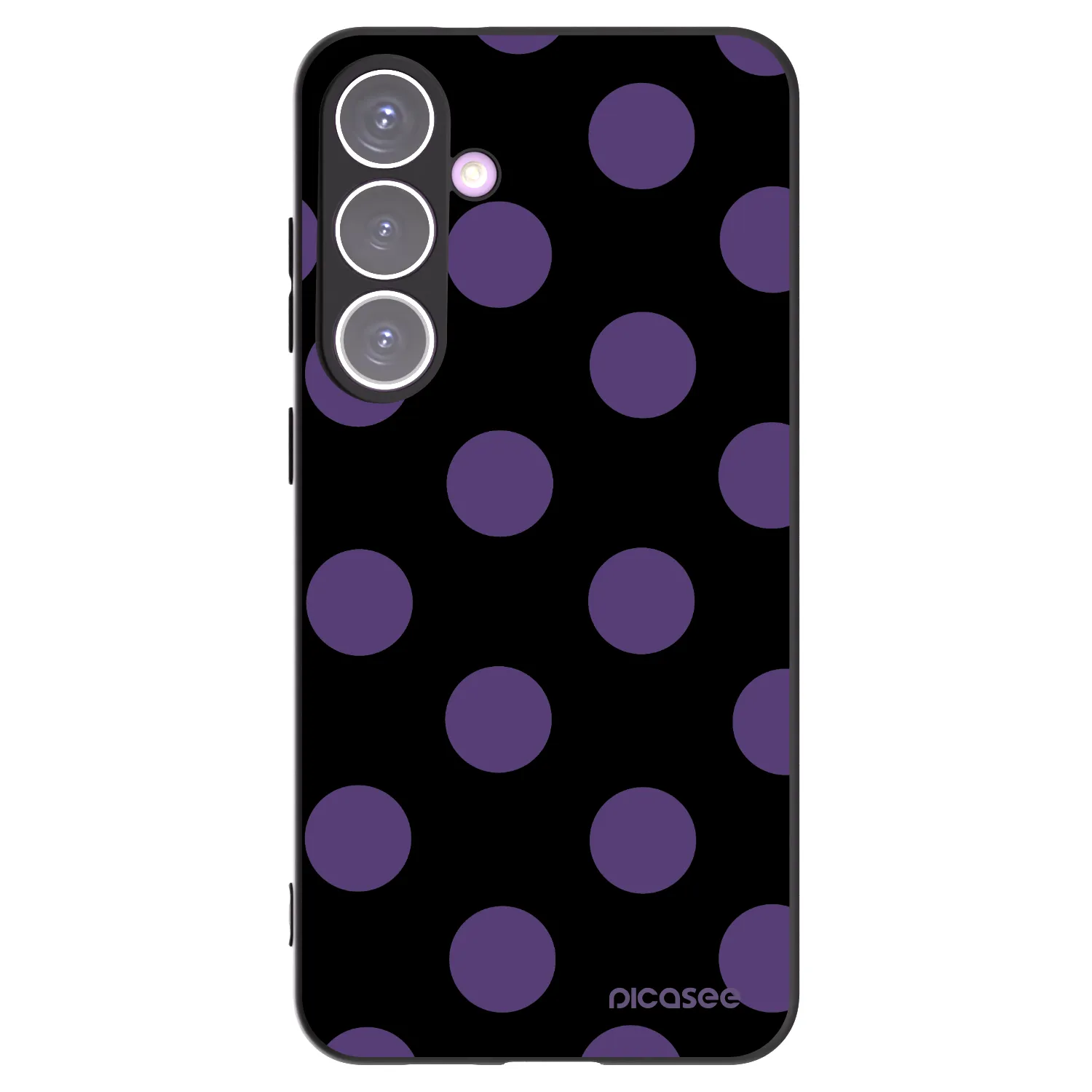 Picasee silikonski črni ovitek za Samsung Galaxy S24+ S926B 5G - Big flickers