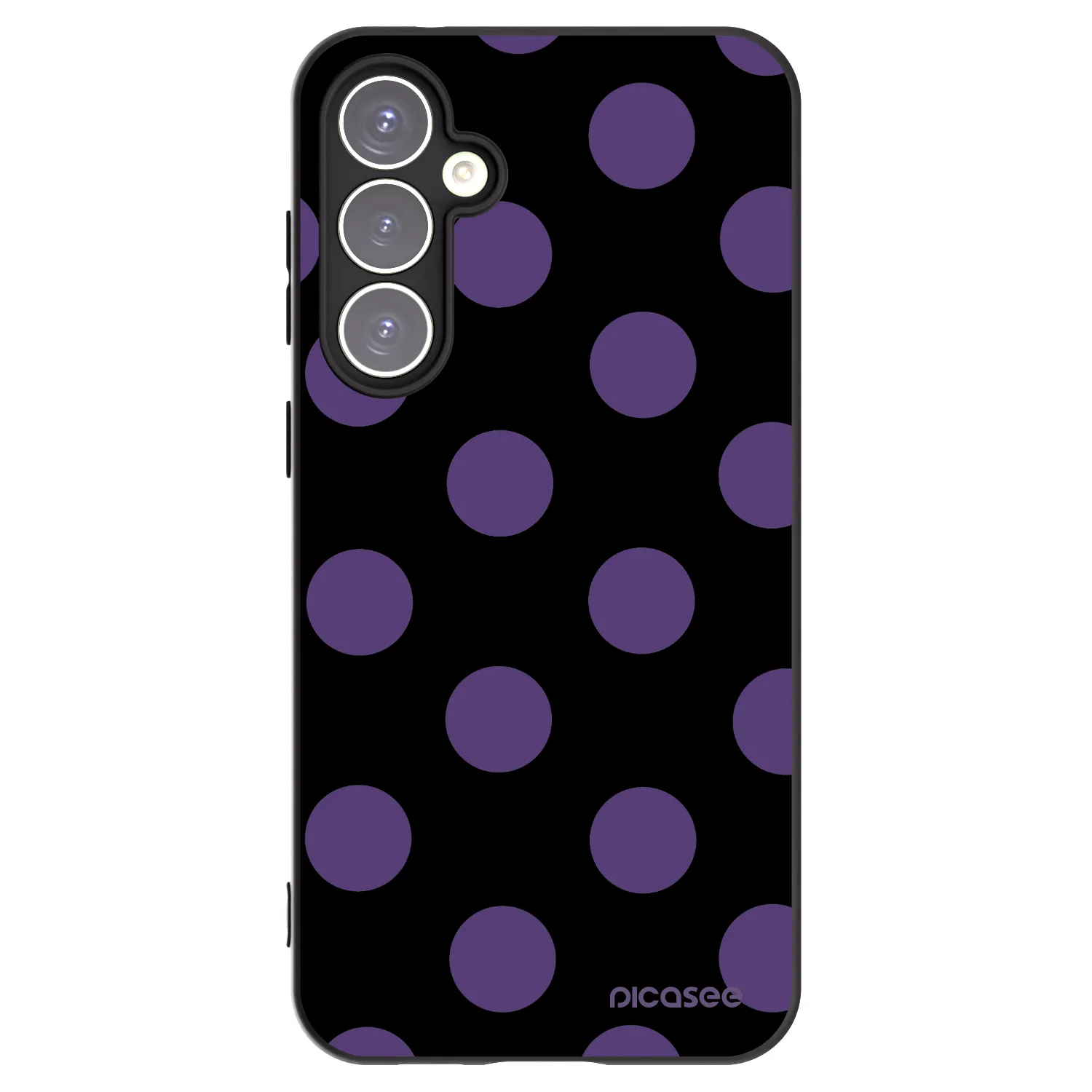 Picasee silikonski črni ovitek za Samsung Galaxy S23 FE S711B - Big flickers