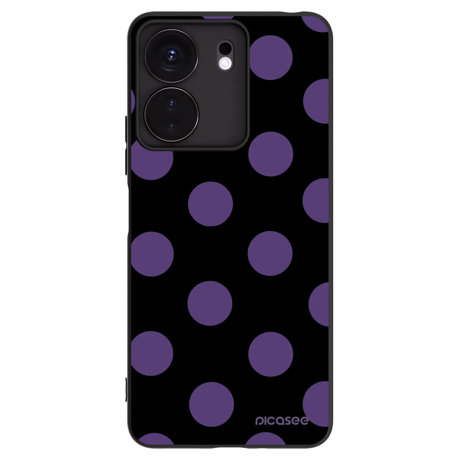Picasee silikonski črni ovitek za Xiaomi Redmi 13C 4G - Big flickers
