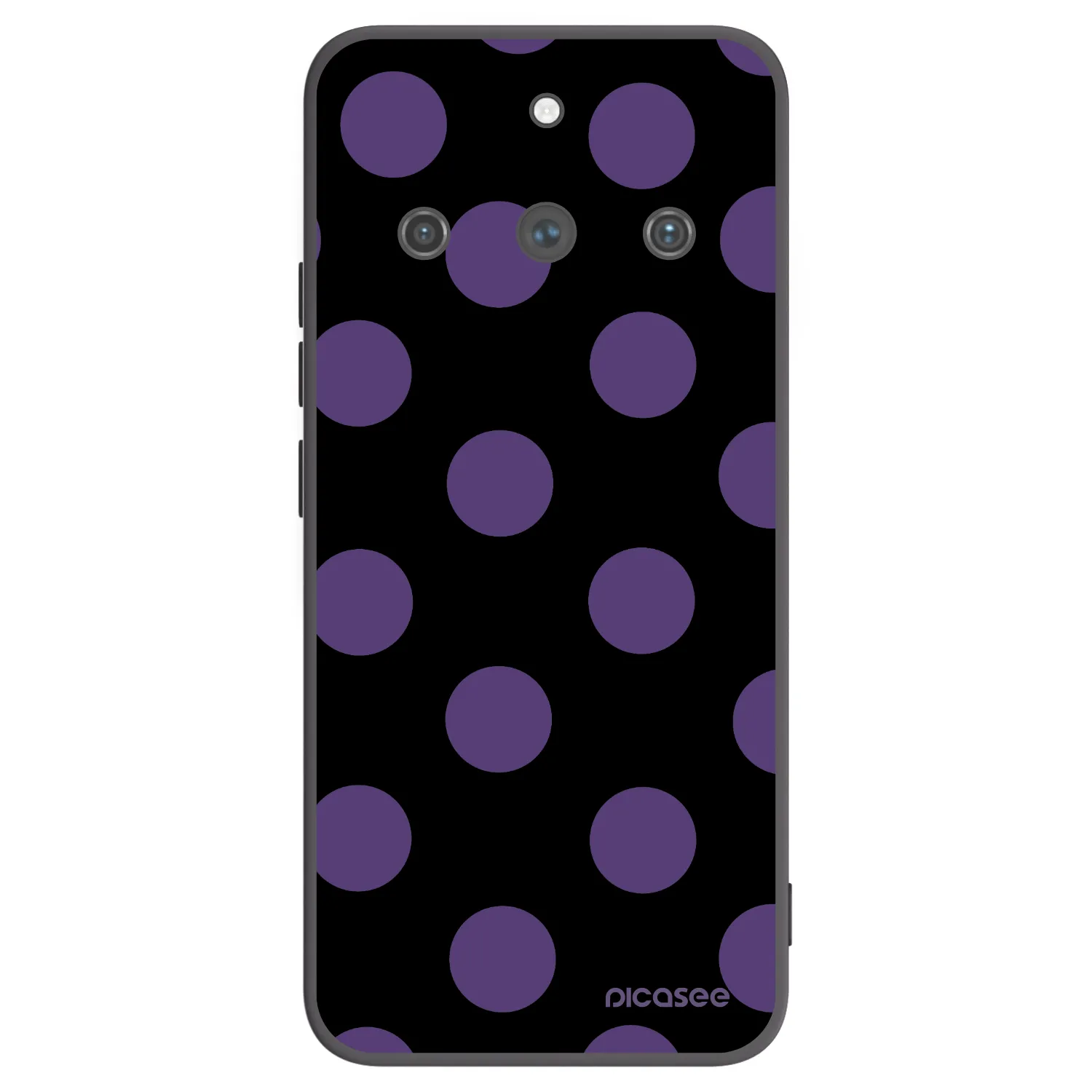 Picasee silikonski črni ovitek za Realme 11 Pro+ - Big flickers