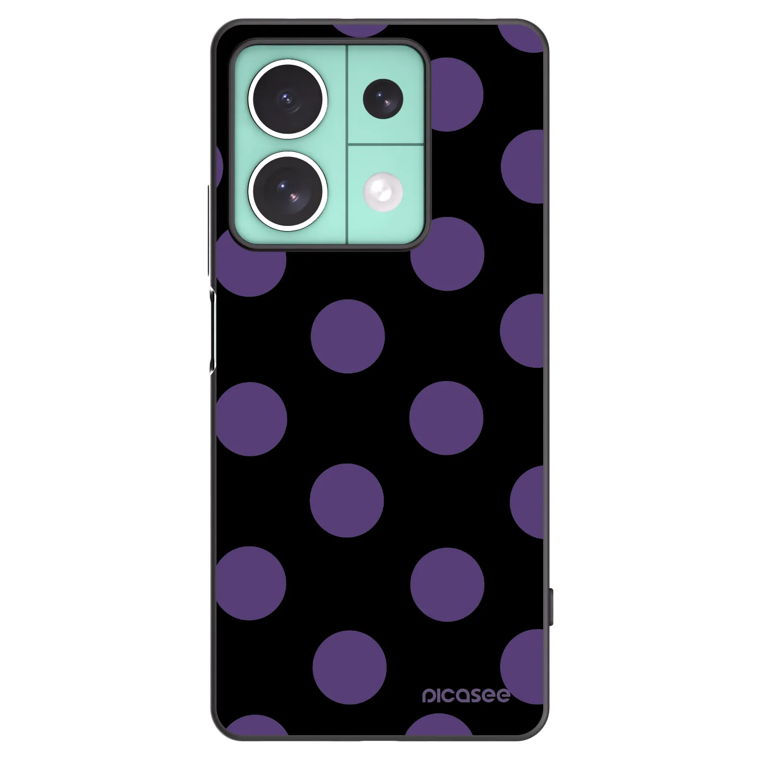 Picasee silikonski črni ovitek za Xiaomi Redmi Note 13 5G - Big flickers