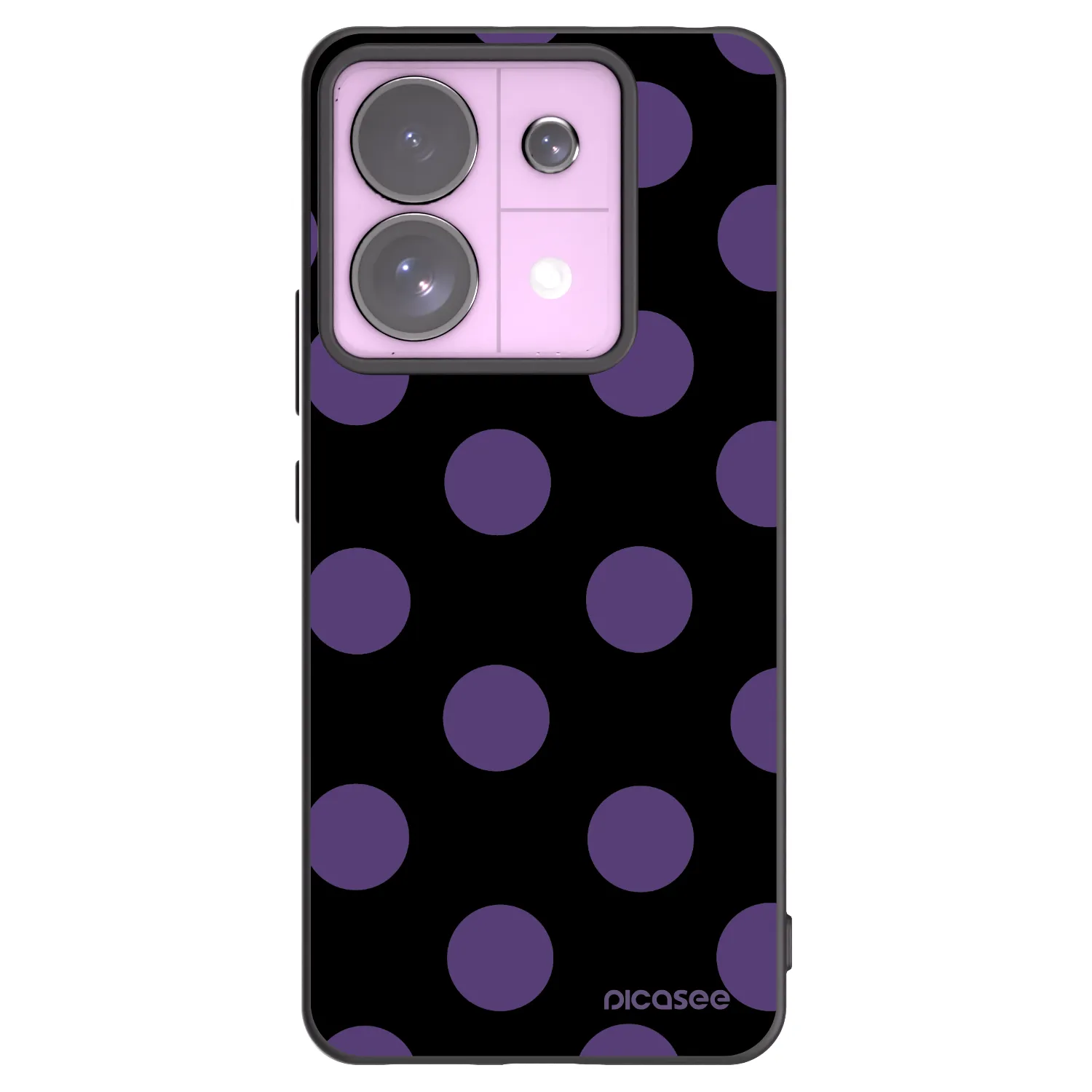 Picasee silikonski črni ovitek za Xiaomi Redmi Note 13 Pro 5G - Big flickers