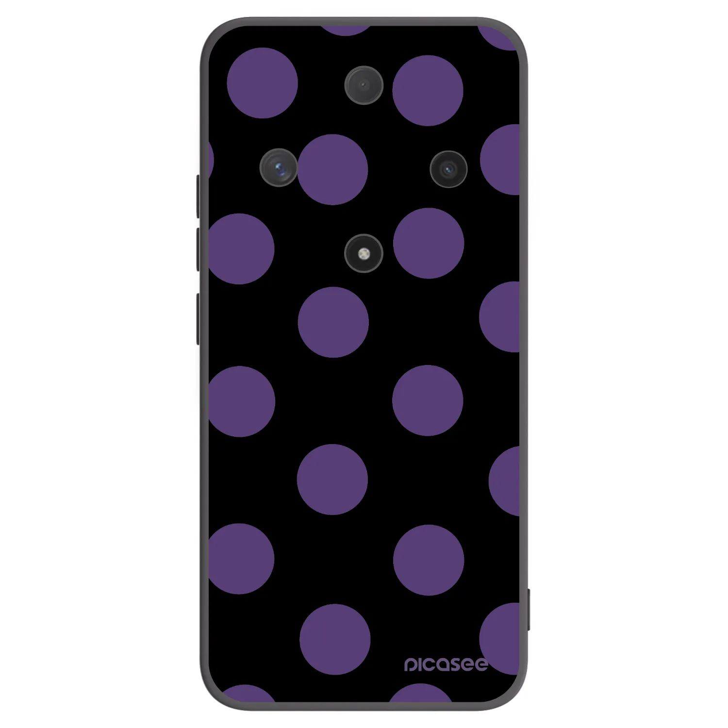 Picasee silikonski črni ovitek za Honor Magic6 Lite 5G - Big flickers