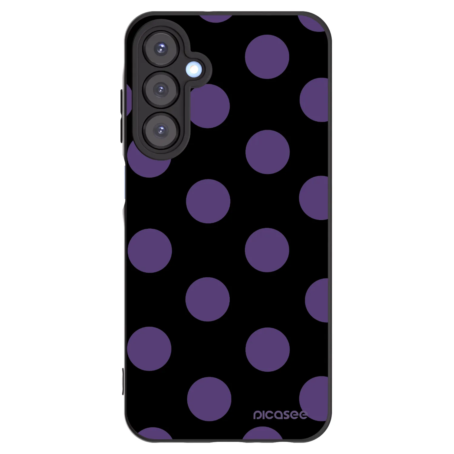 Picasee silikonski črni ovitek za Samsung Galaxy A25 A256B 5G - Big flickers