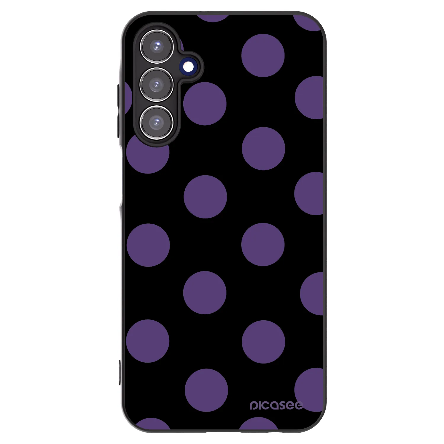 Picasee silikonski črni ovitek za Samsung Galaxy A15 A155F 4G - Big flickers