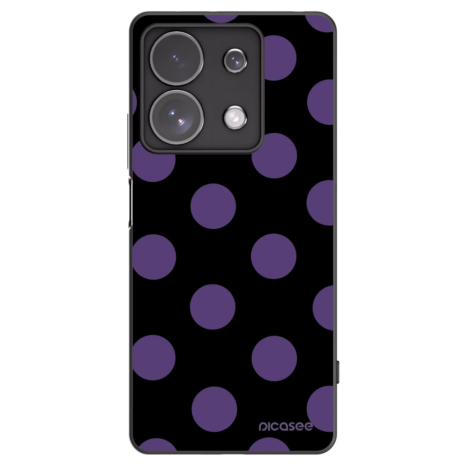 Picasee silikonski črni ovitek za Xiaomi Redmi Note 13 Pro 4G - Big flickers