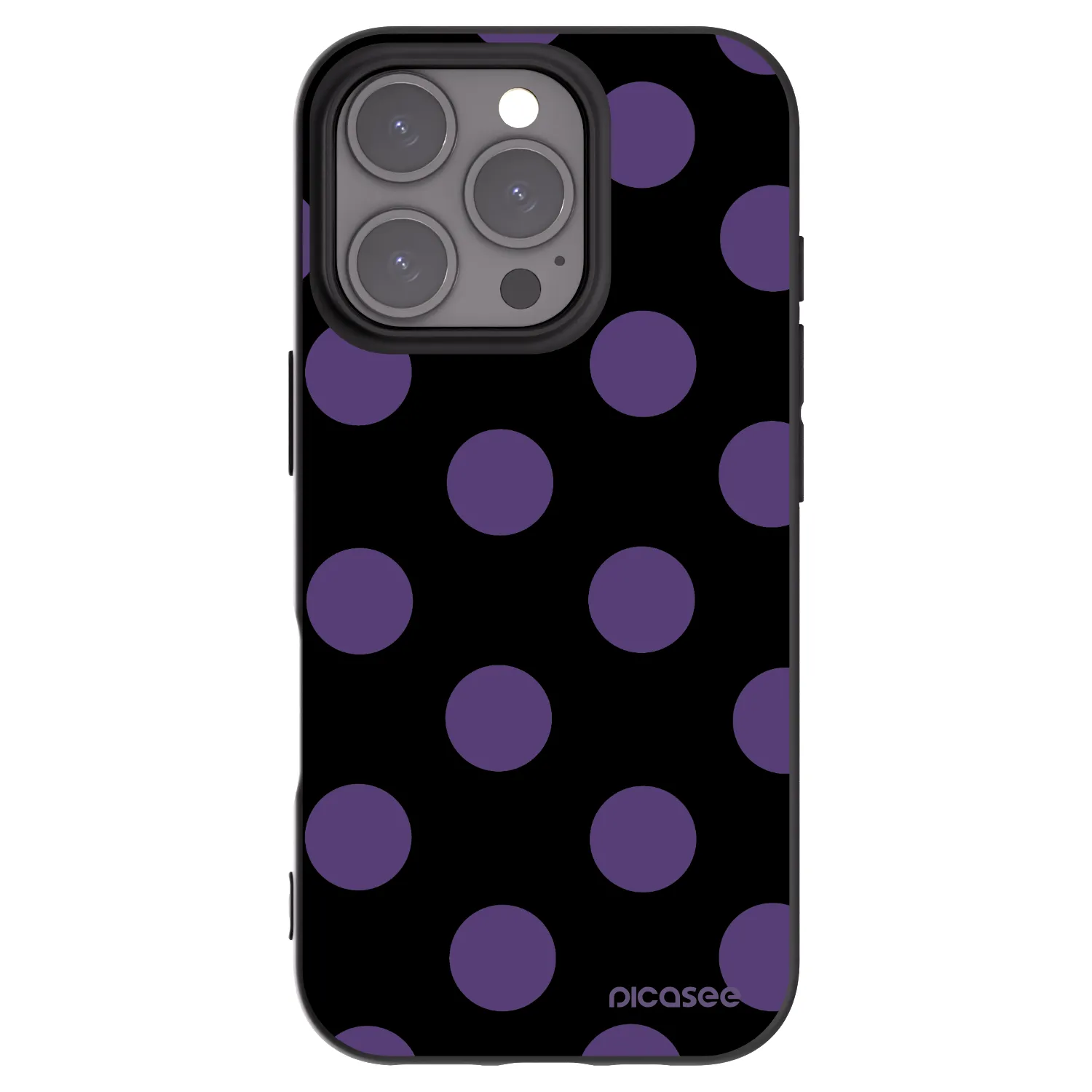 Picasee silikonski črni ovitek za Apple iPhone 16 Pro - Big flickers