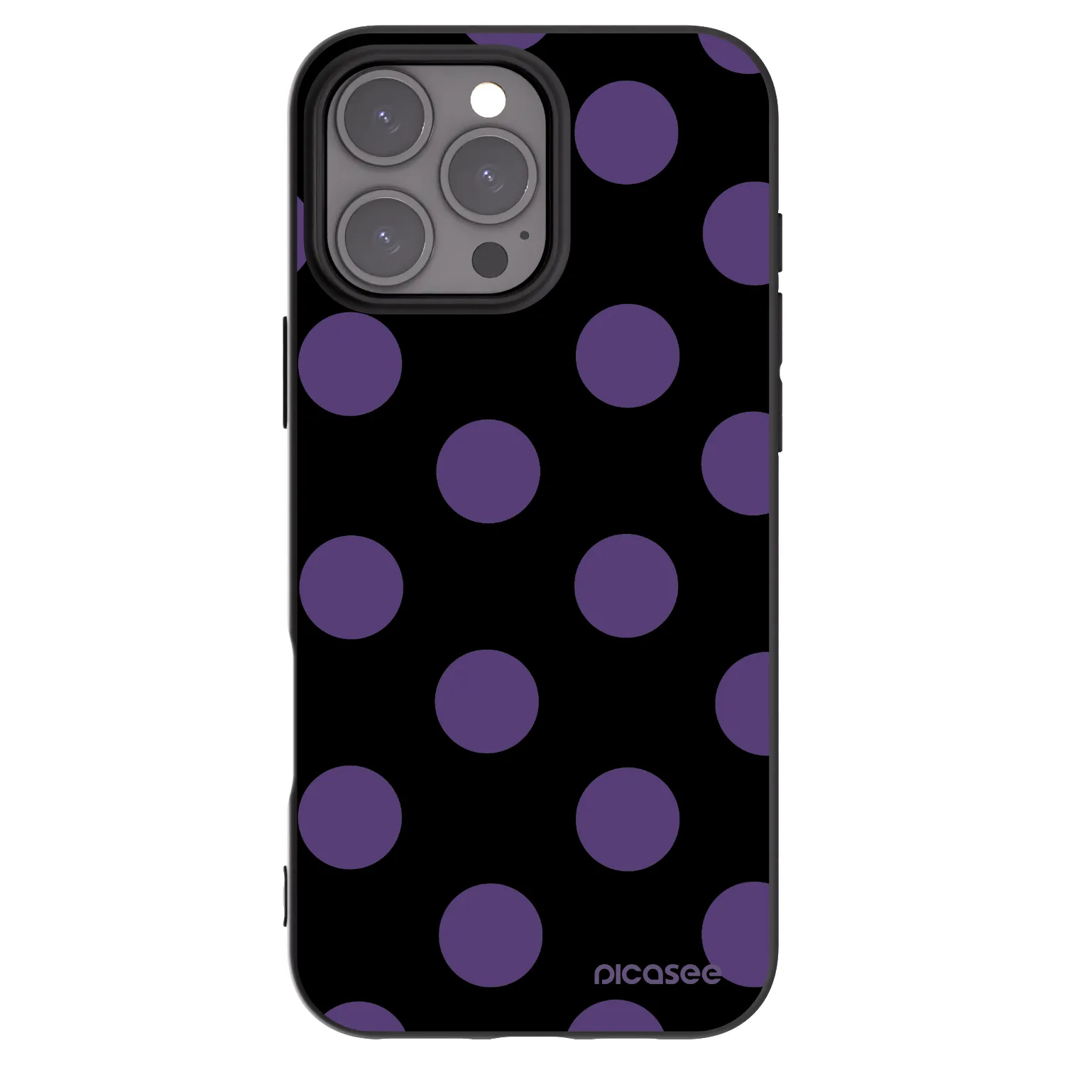 Picasee silikonski črni ovitek za Apple iPhone 16 Pro Max - Big flickers