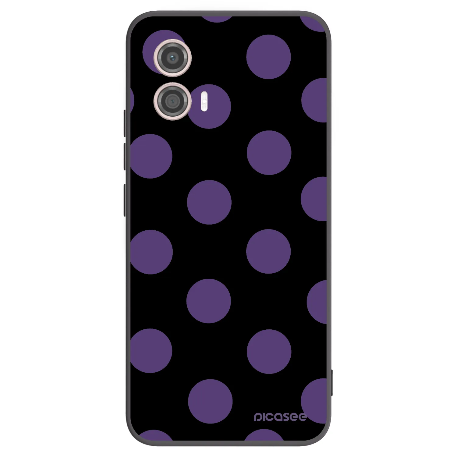 Picasee silikonski črni ovitek za Motorola Moto G53 5G - Big flickers