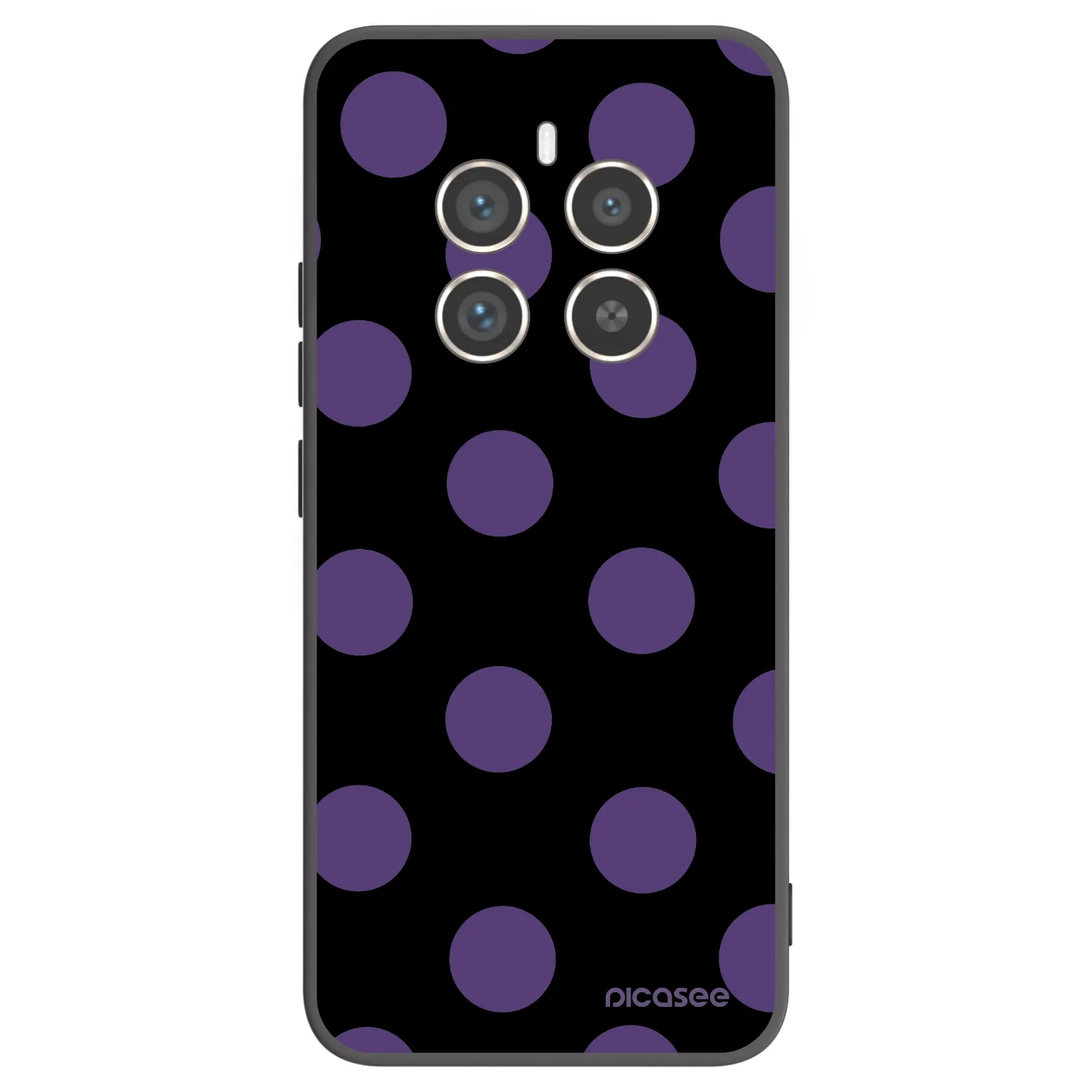 Picasee silikonski črni ovitek za Realme 12 Pro 5G - Big flickers