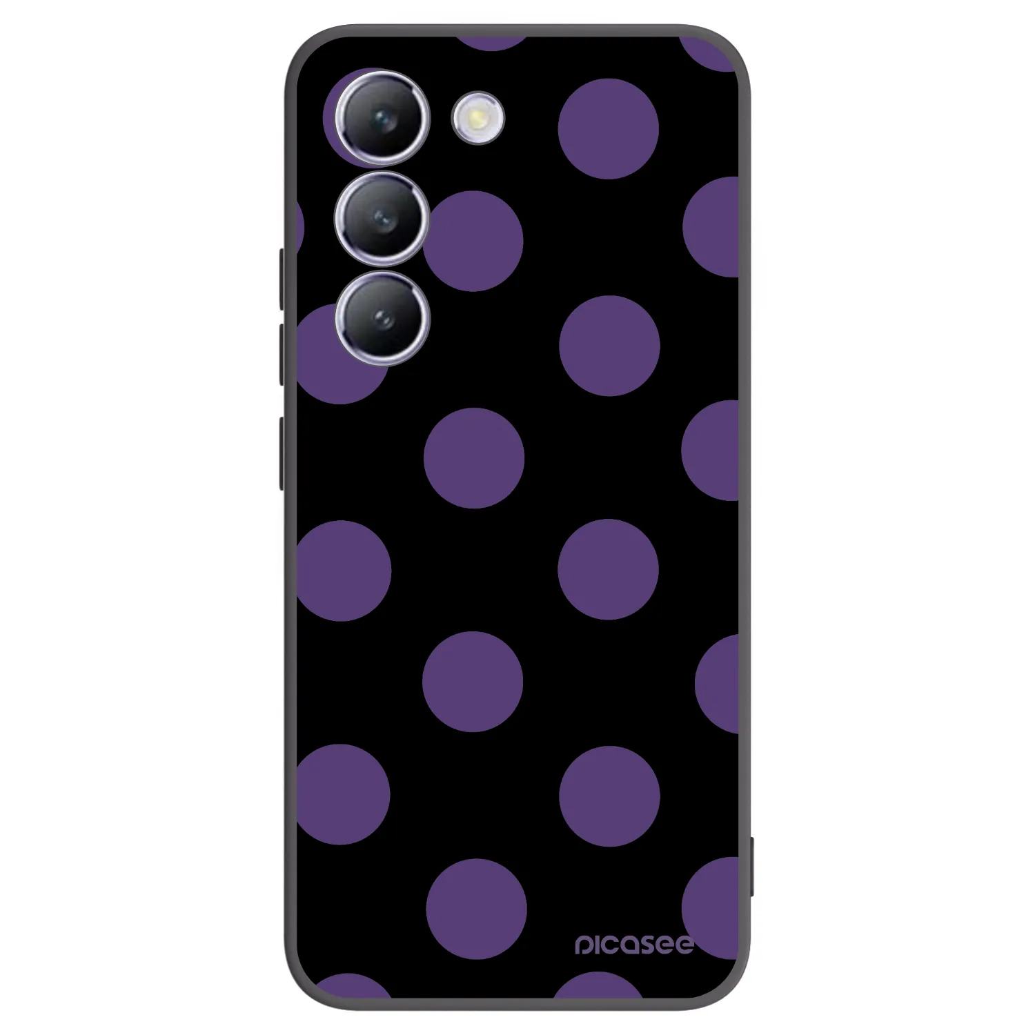 Picasee silikonski črni ovitek za Vivo V40 SE 5G - Big flickers