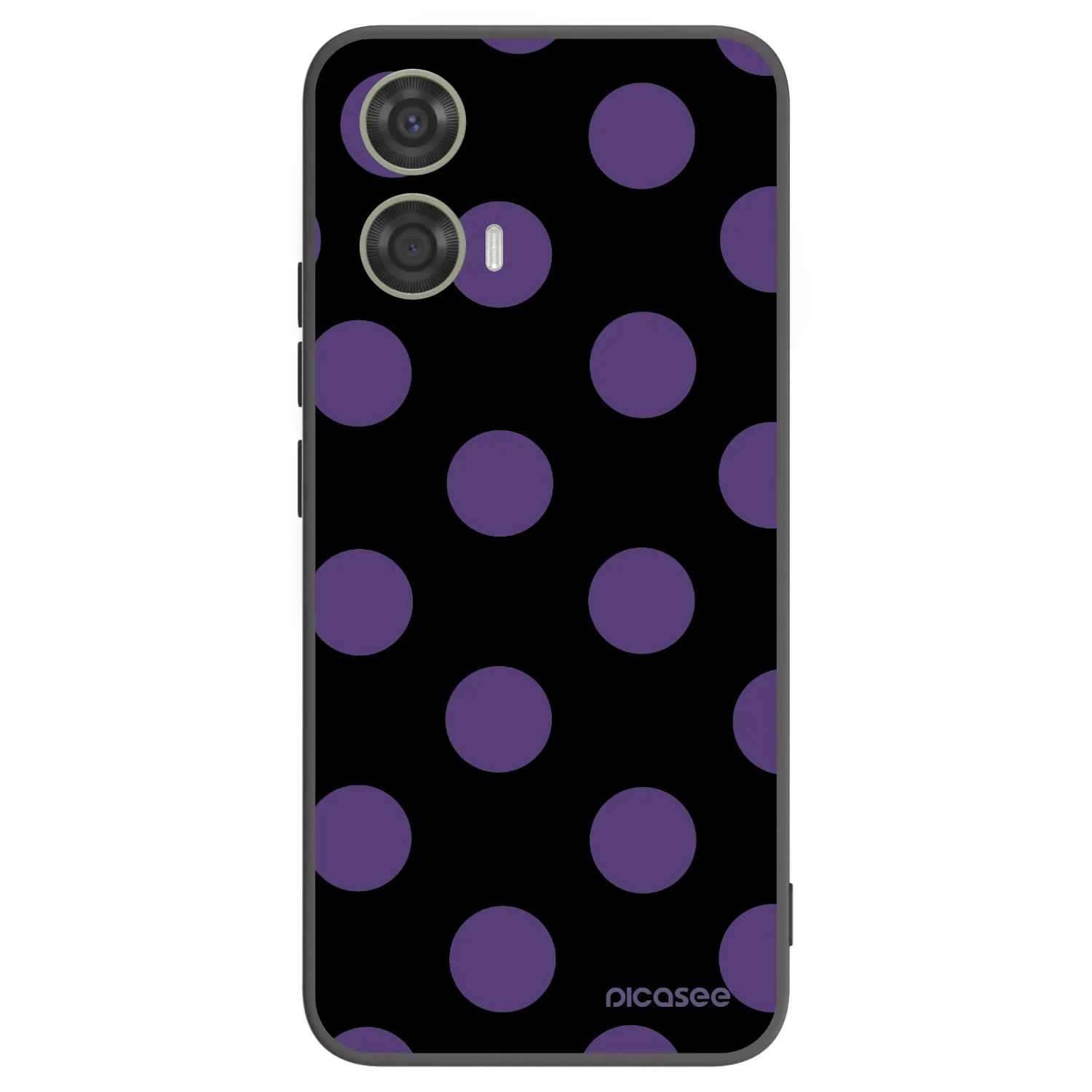 Picasee silikonski črni ovitek za Motorola Moto G24 - Big flickers
