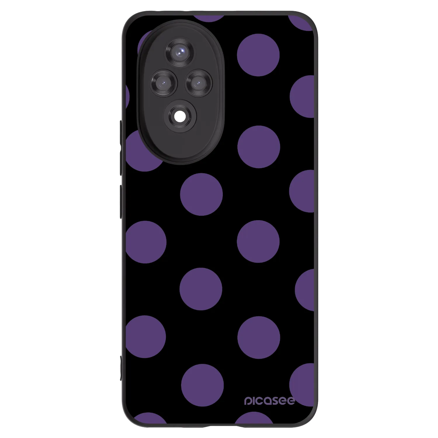 Picasee silikonski črni ovitek za Honor 200 5G - Big flickers