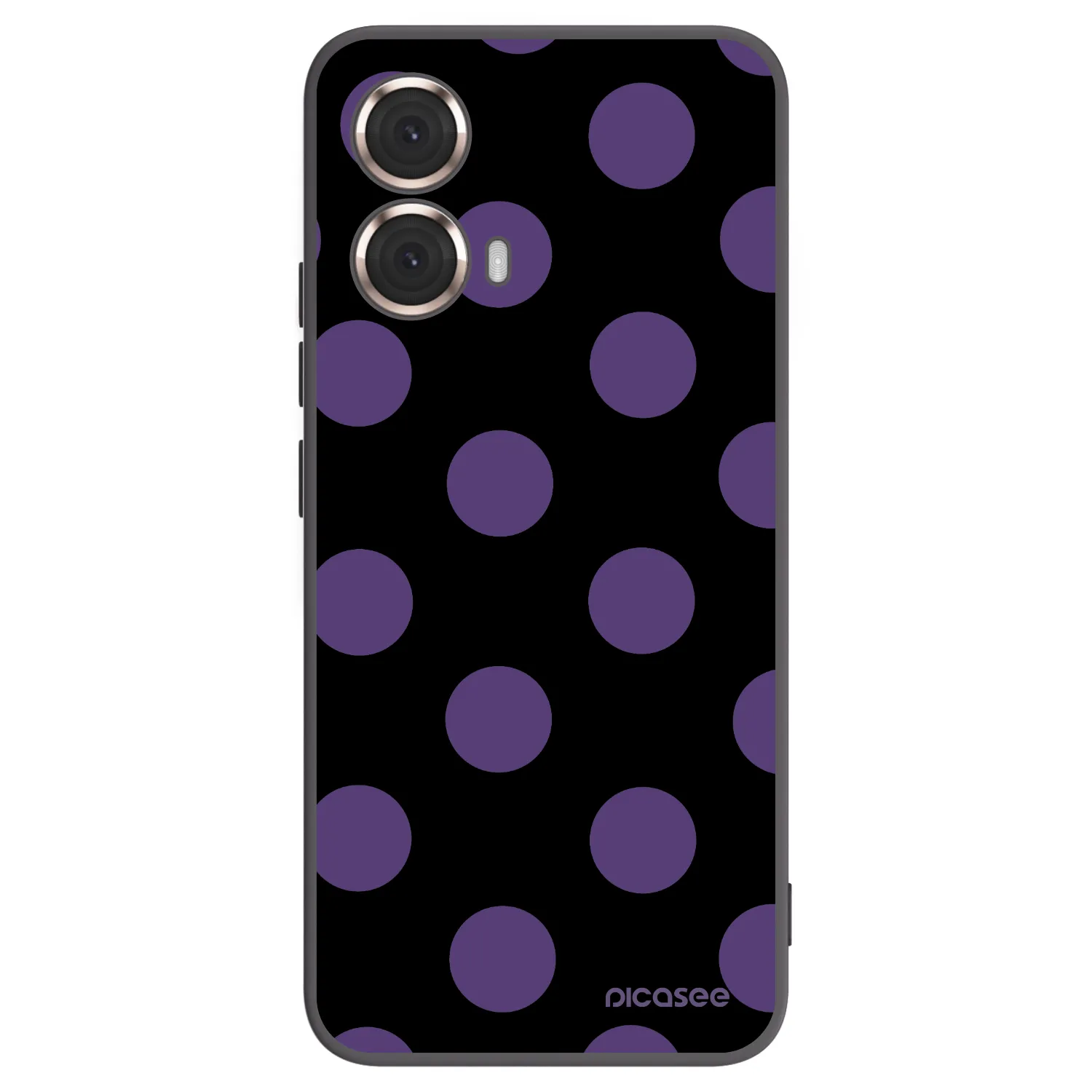 Picasee silikonski črni ovitek za Motorola Moto G85 - Big flickers