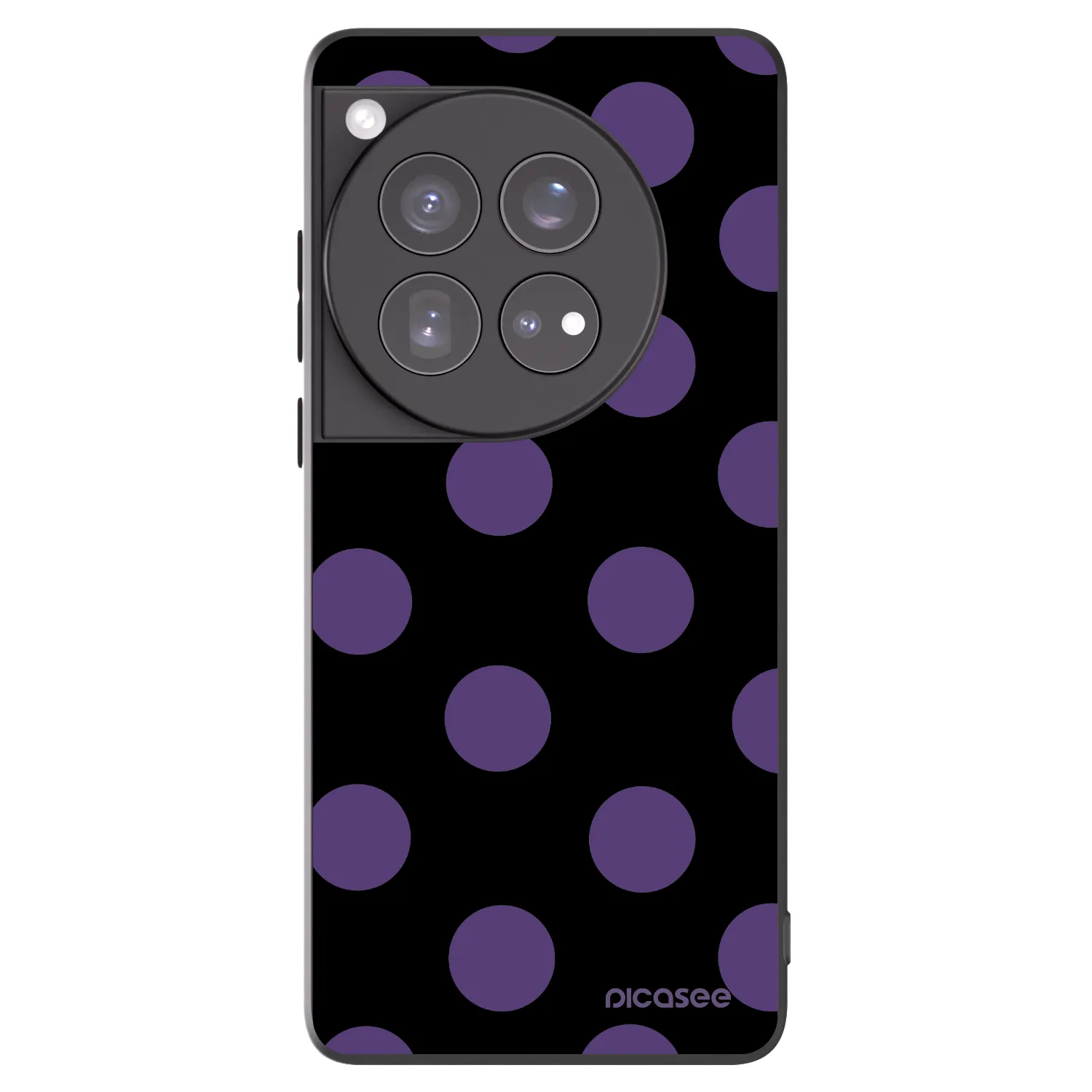 Picasee silikonski črni ovitek za OnePlus 12 5G - Big flickers