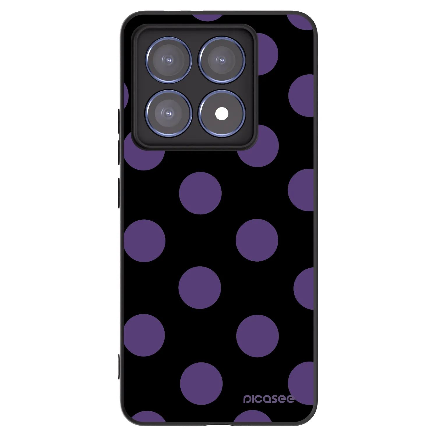 Picasee silikonski črni ovitek za Xiaomi 14T Pro - Big flickers