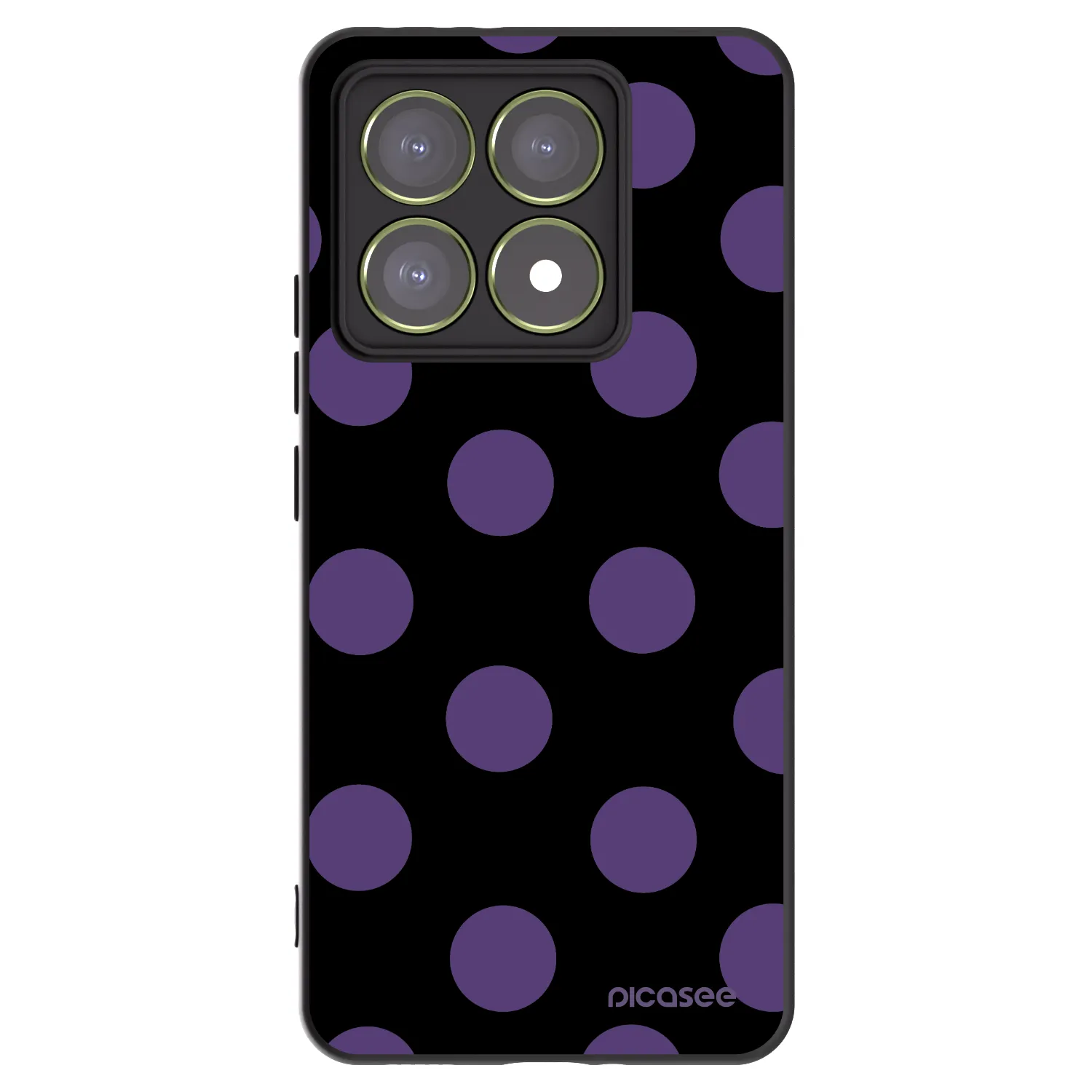 Picasee silikonski črni ovitek za Xiaomi 14T - Big flickers