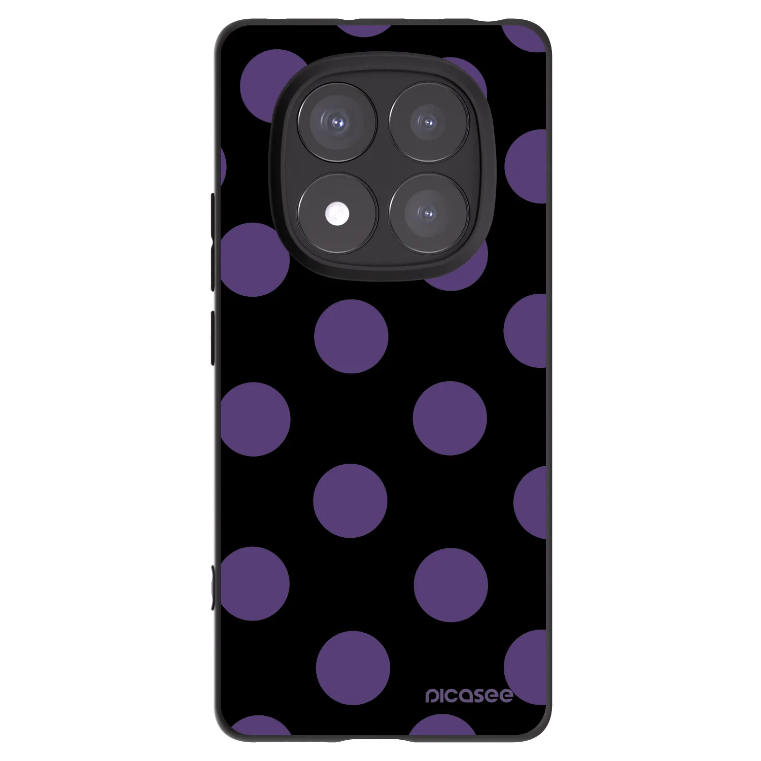 Picasee silikonski črni ovitek za Xiaomi Redmi Note 14 Pro 5G - Big flickers