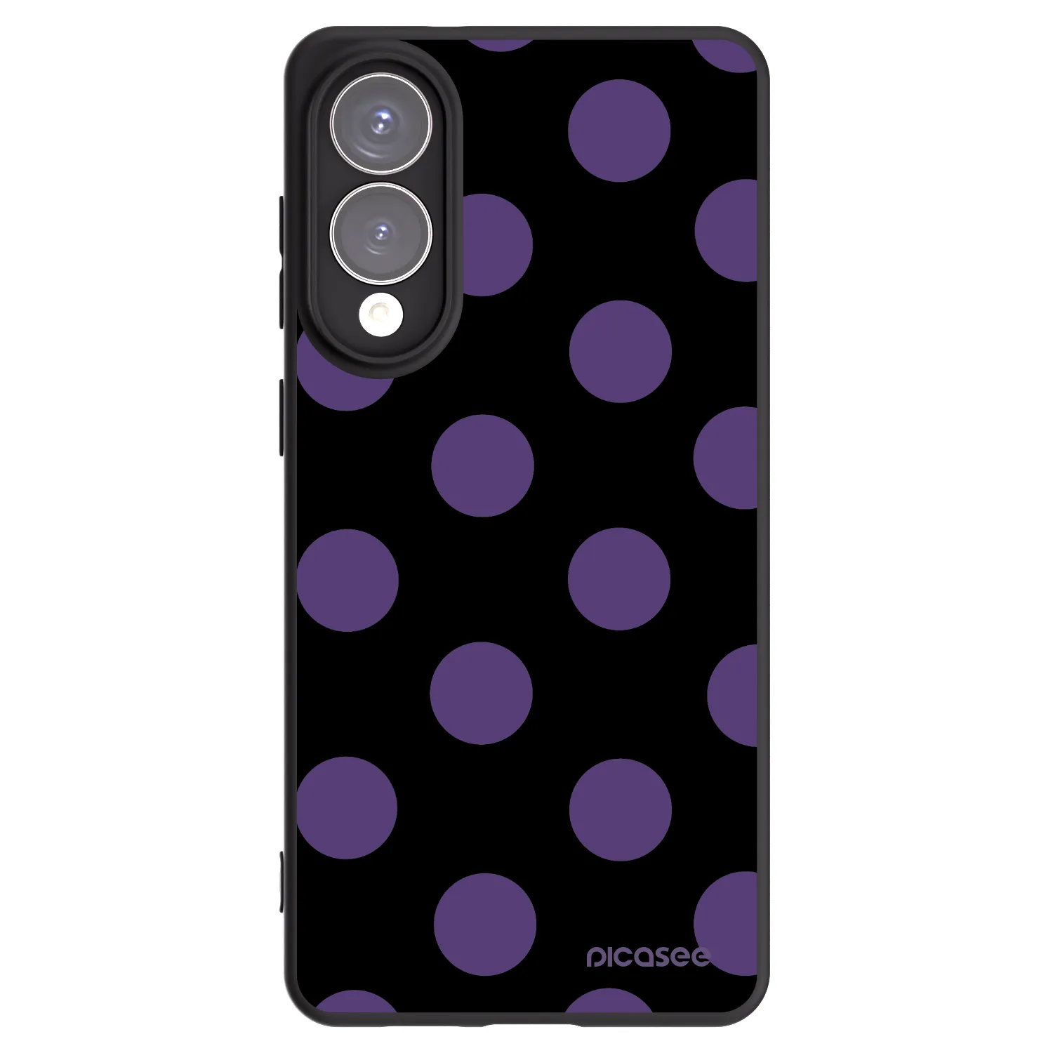 Picasee silikonski črni ovitek za Samsung Galaxy S25 Edge 5G - Big flickers