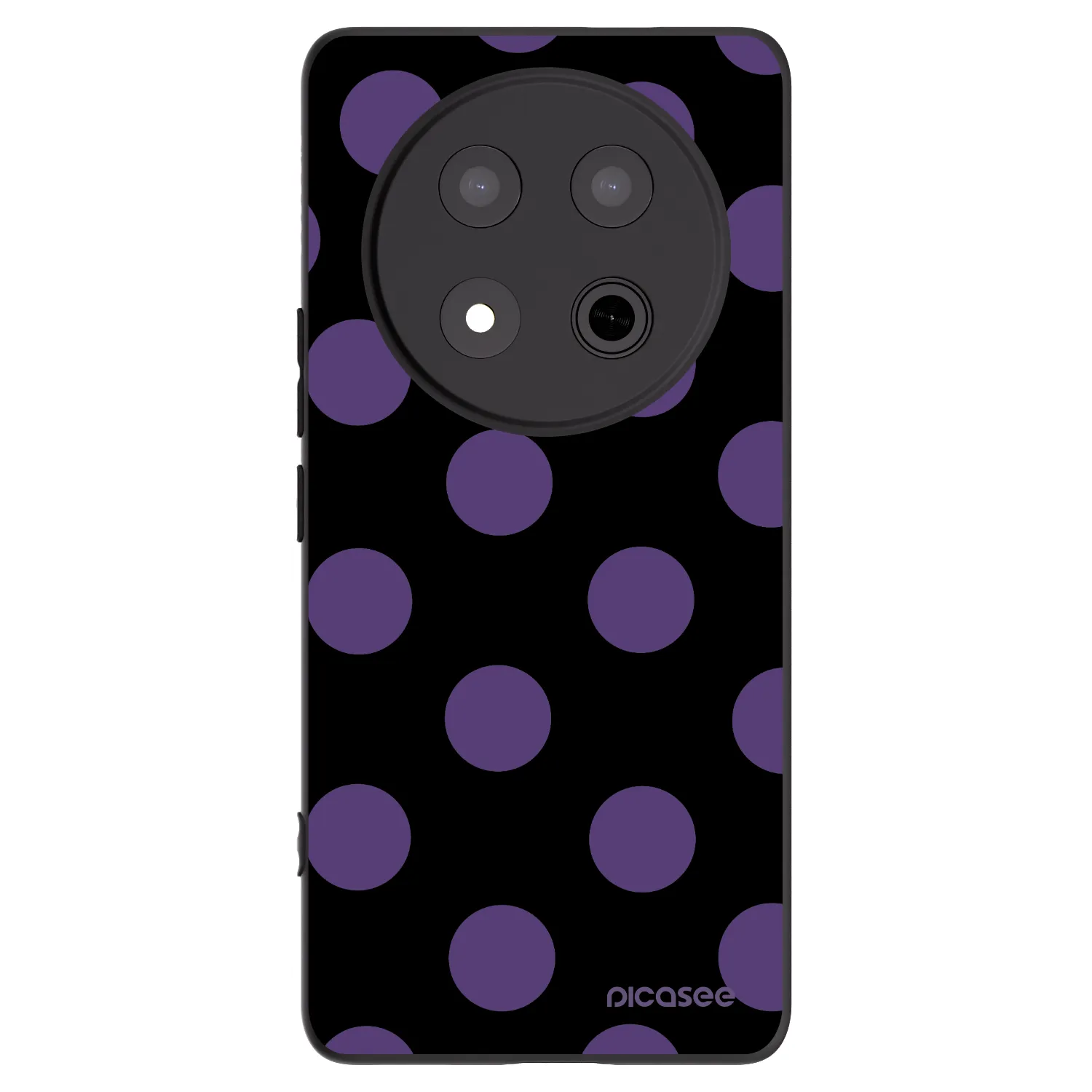 Picasee silikonski črni ovitek za Honor Magic7 Lite 5G - Big flickers