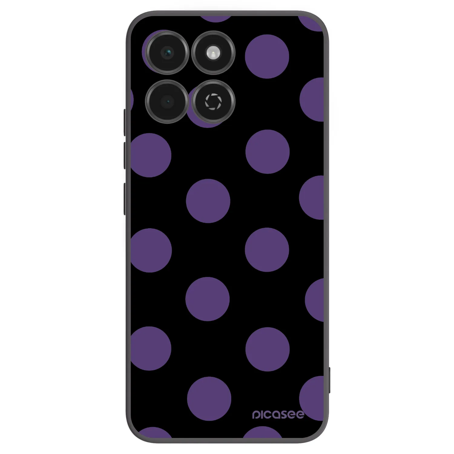 Picasee silikonski črni ovitek za Honor 200 Smart 5G - Big flickers