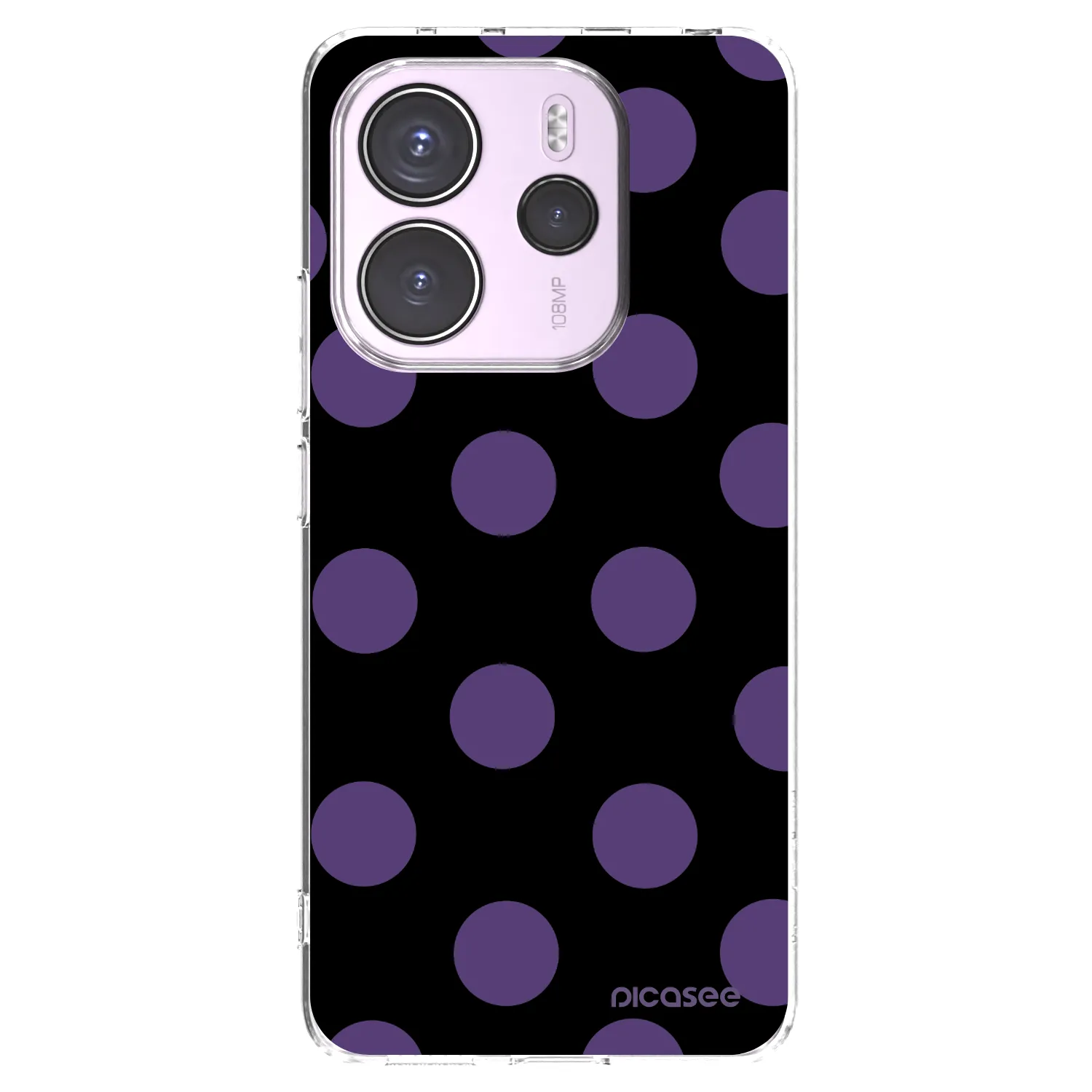 Picasee silikonski prozorni ovitek za Xiaomi Redmi Note 14 4G - Big flickers