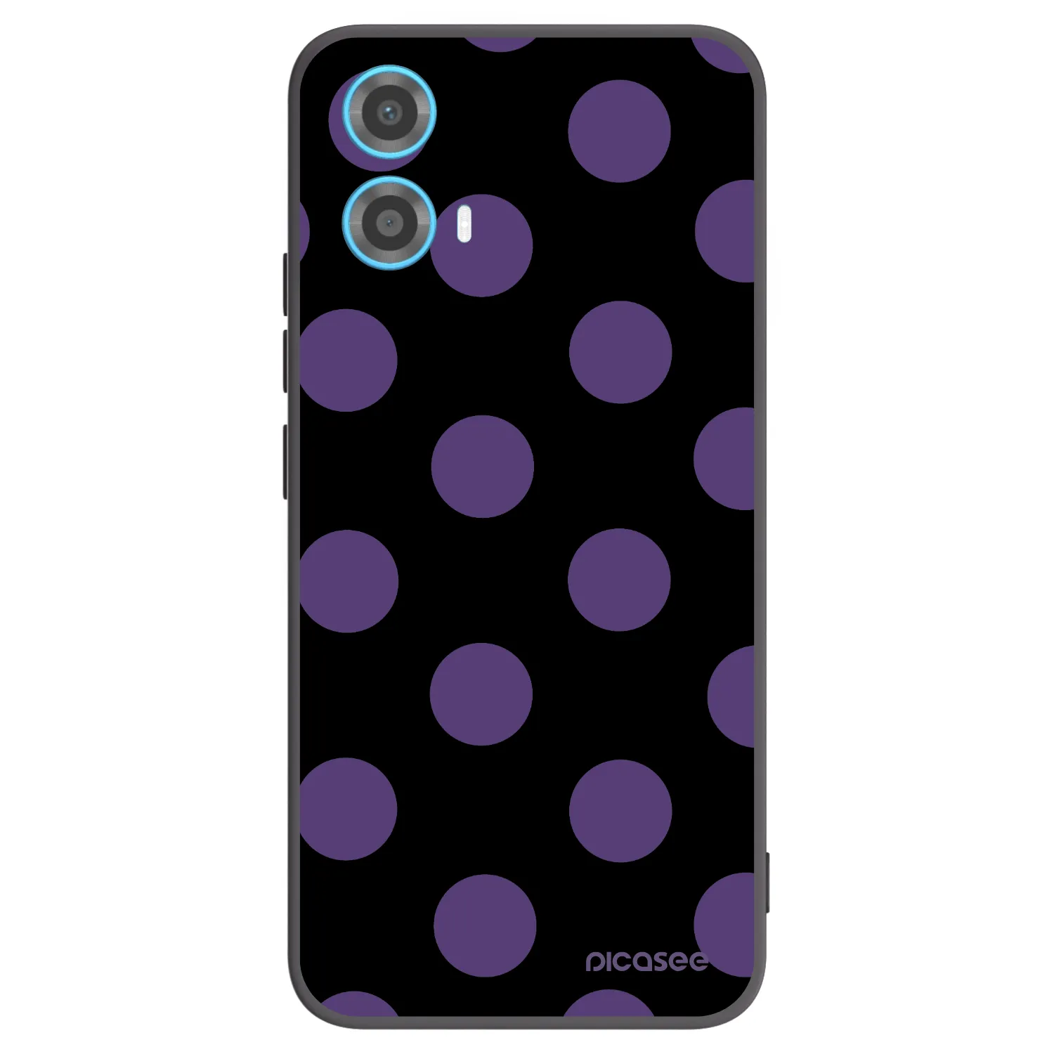 Picasee silikonski črni ovitek za Motorola Moto G34 5G - Big flickers