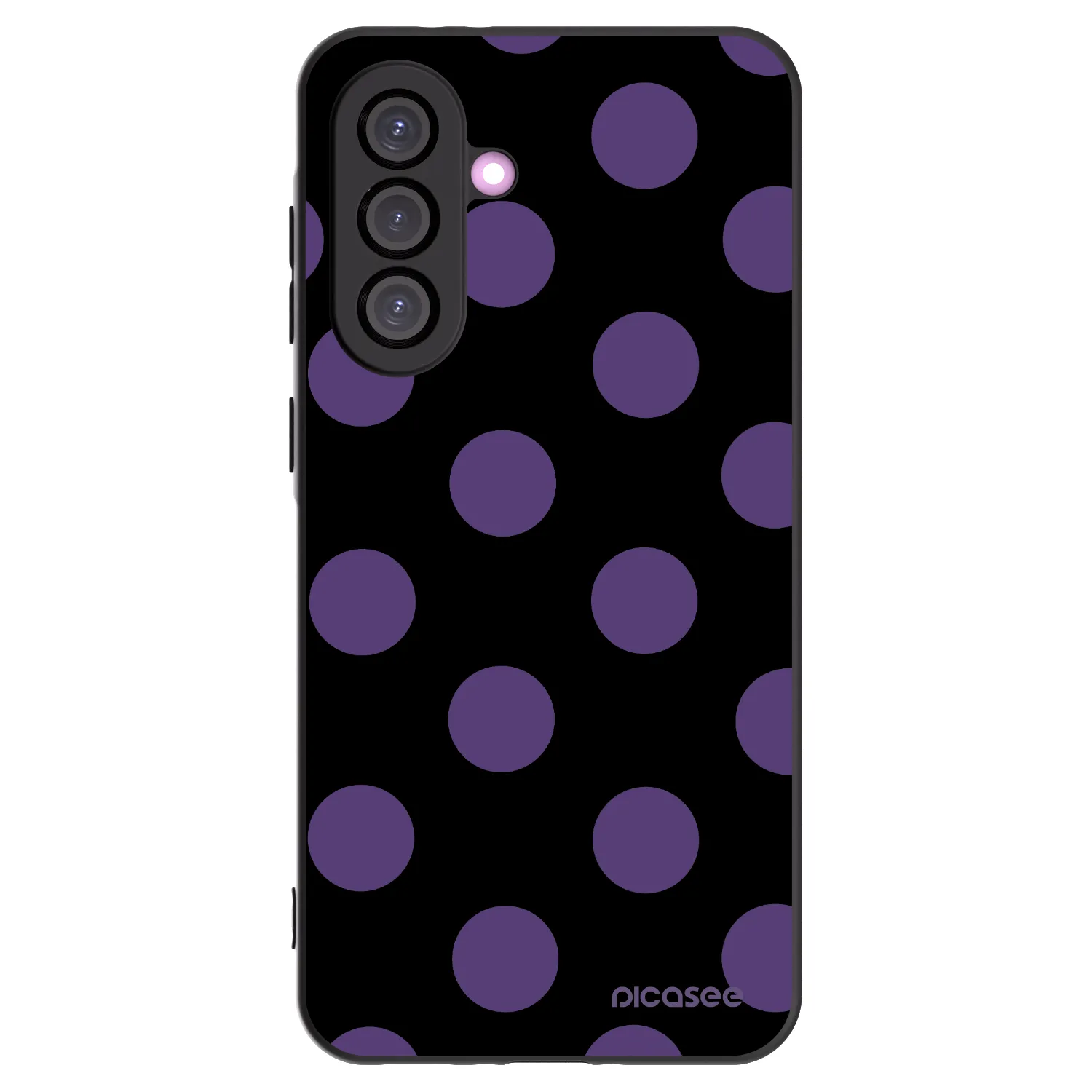 Picasee silikonski črni ovitek za Samsung Galaxy A56 5G A566B - Big flickers