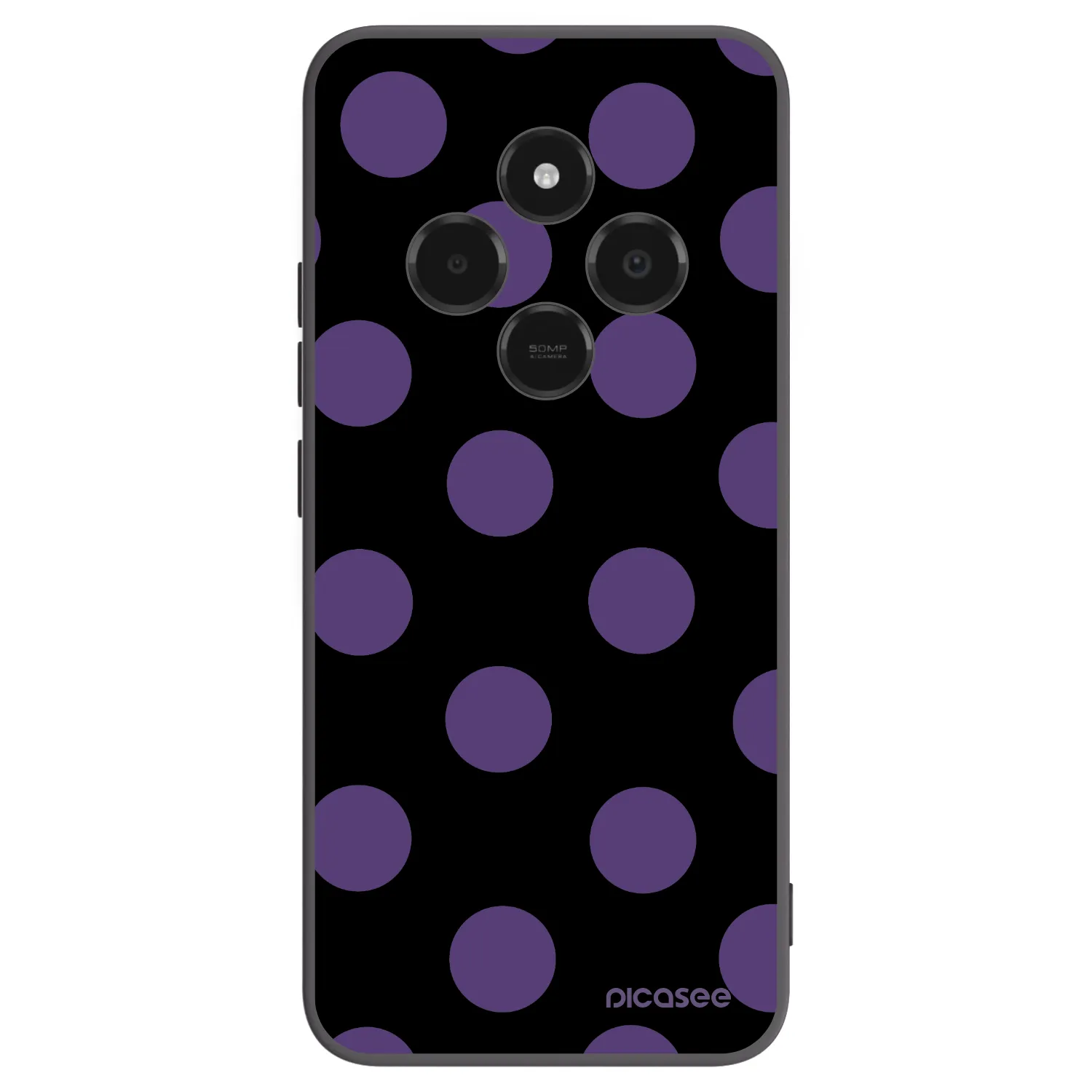 Picasee silikonski črni ovitek za Xiaomi Poco C75 - Big flickers