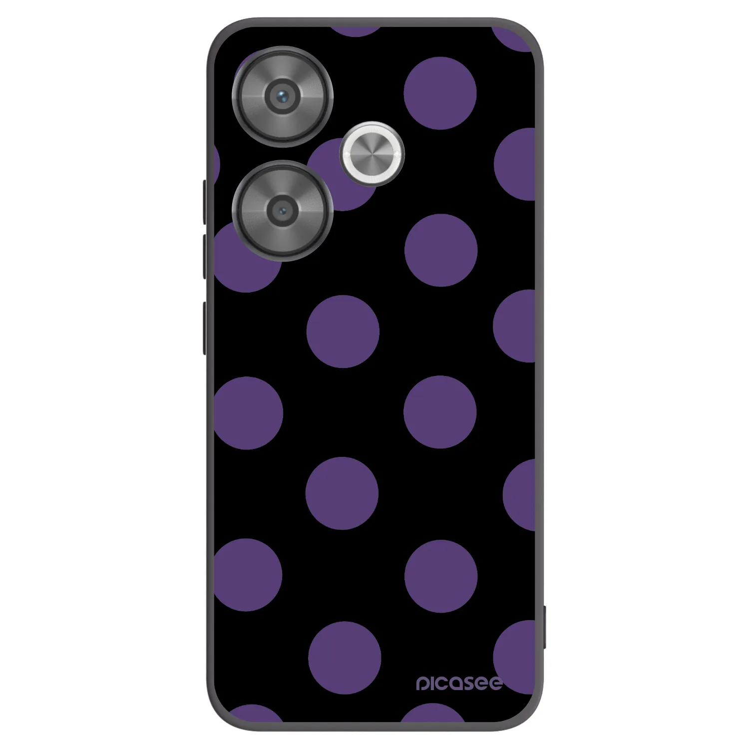 Picasee silikonski črni ovitek za Xiaomi Poco F6 - Big flickers