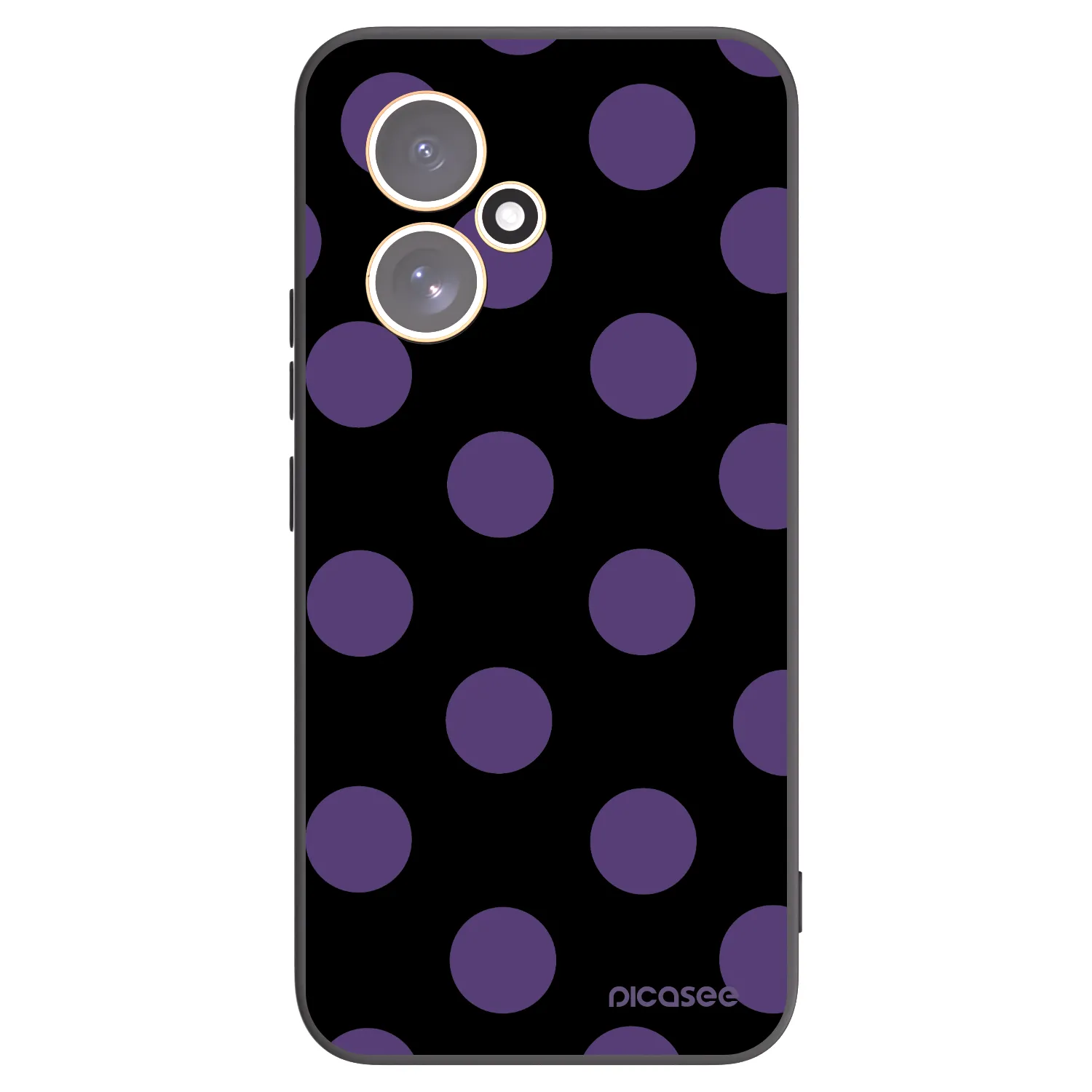 Picasee silikonski črni ovitek za Honor 400 5G - Big flickers