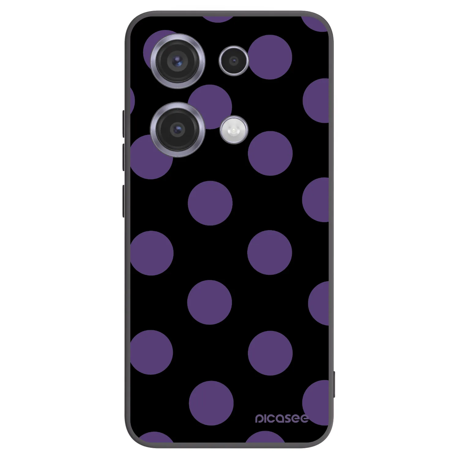 Picasee silikonski črni ovitek za Xiaomi Redmi Note 14S - Big flickers