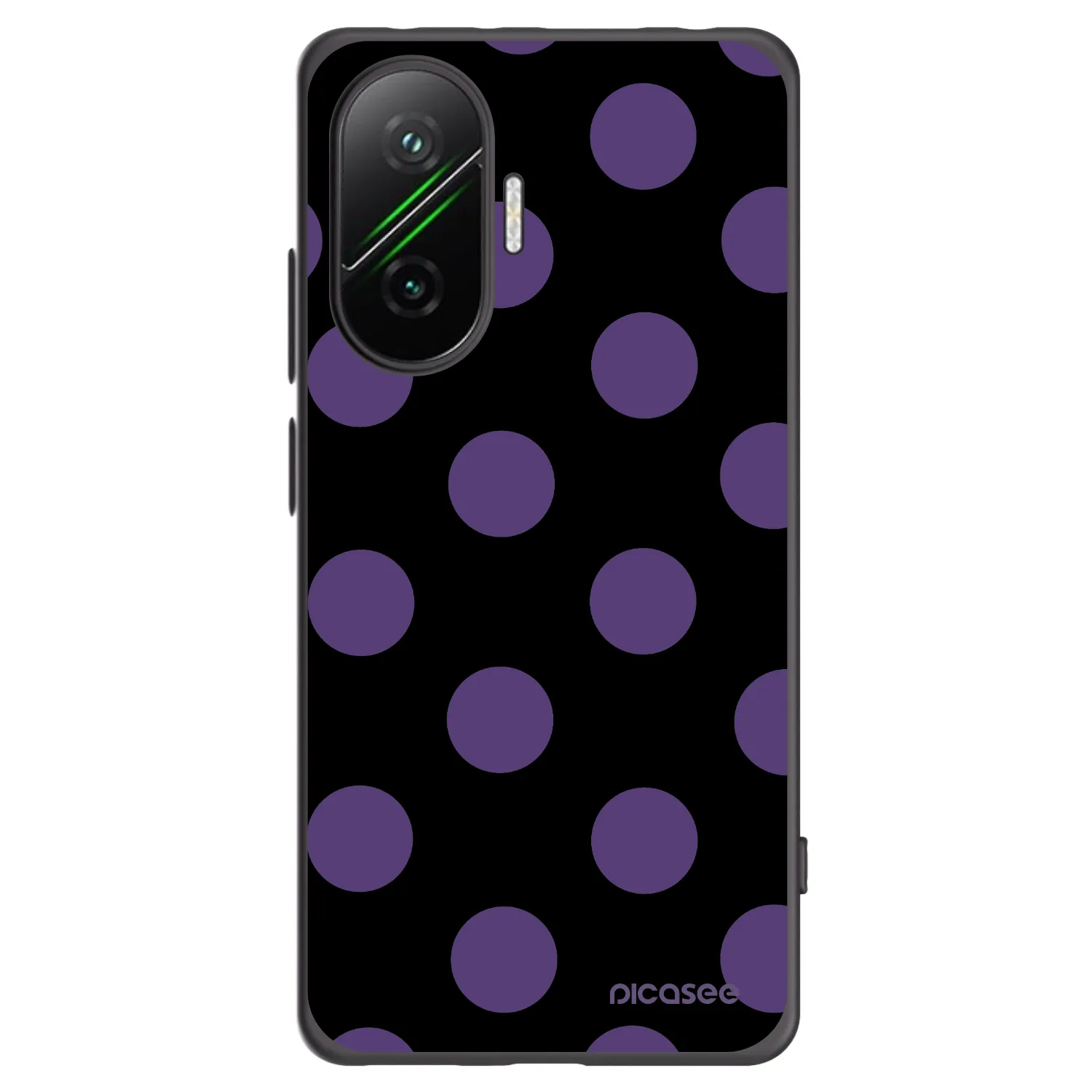 Picasee silikonski črni ovitek za Xiaomi Poco F7 5G - Big flickers