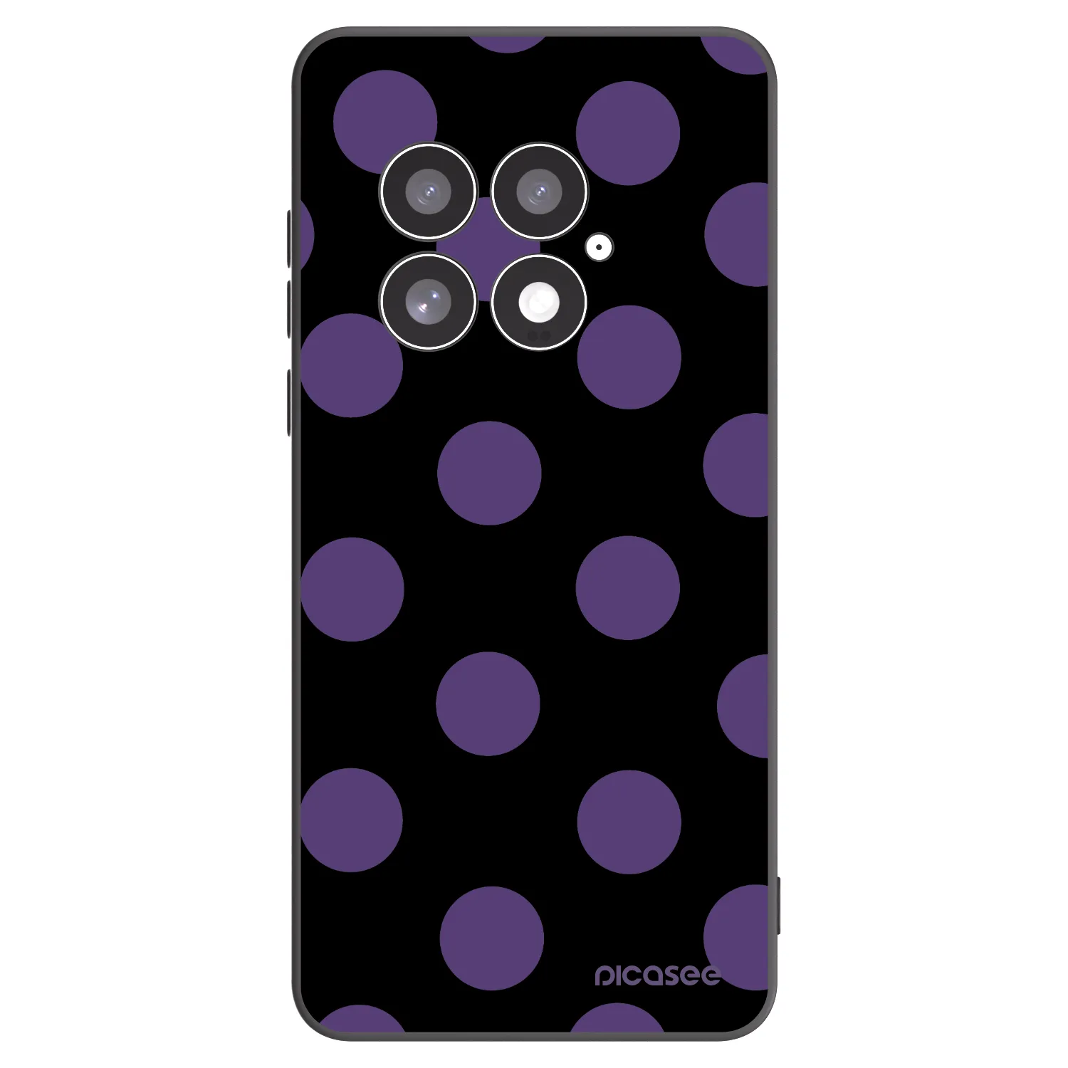 Picasee silikonski črni ovitek za OnePlus 13 5G - Big flickers