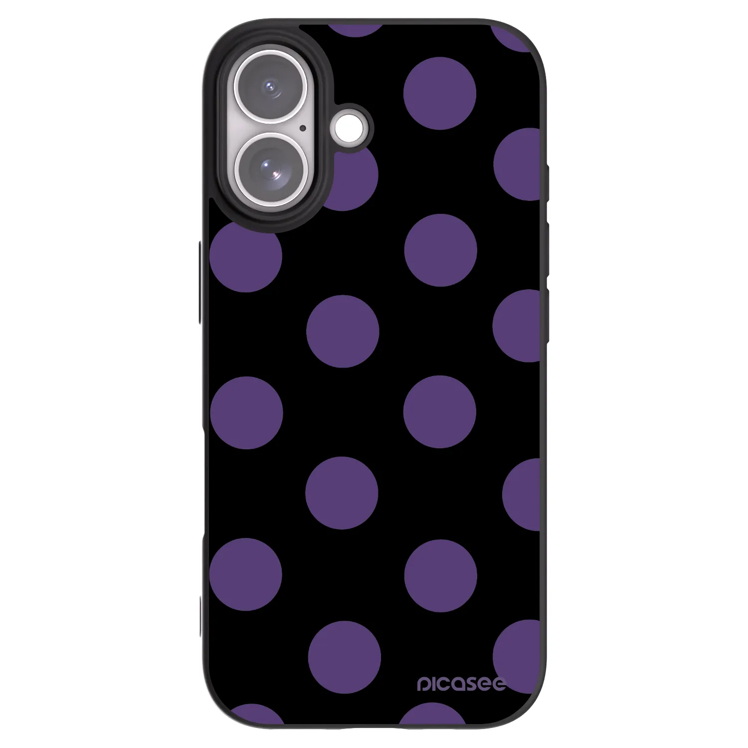 Picasee silikonski črni ovitek za Apple iPhone 17 - Big flickers