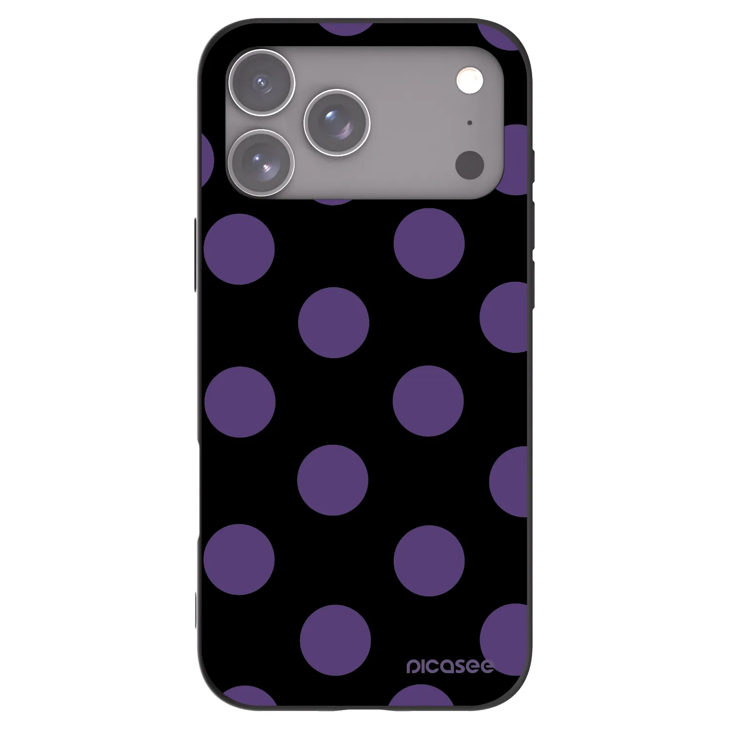 Picasee silikonski črni ovitek za Apple iPhone 17 Pro Max - Big flickers