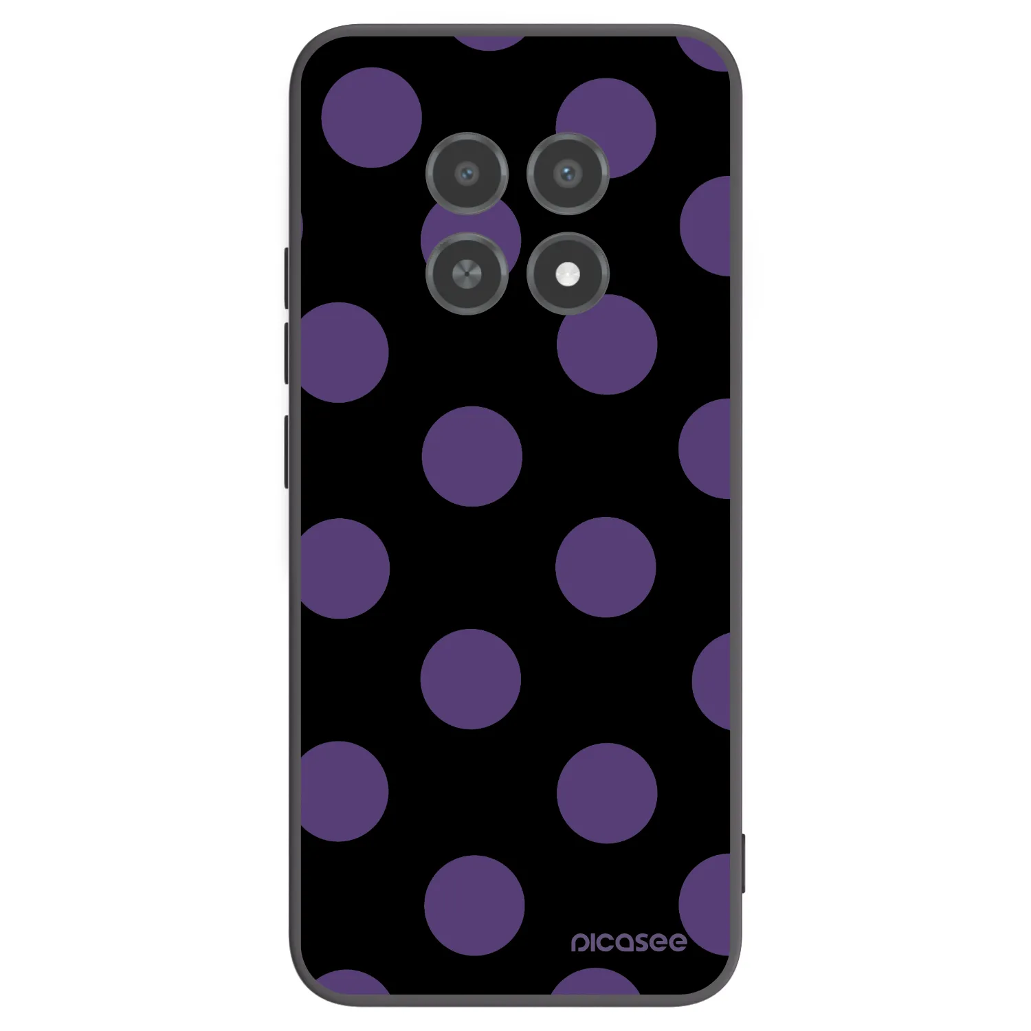 Picasee silikonski črni ovitek za Realme 12X - Big flickers